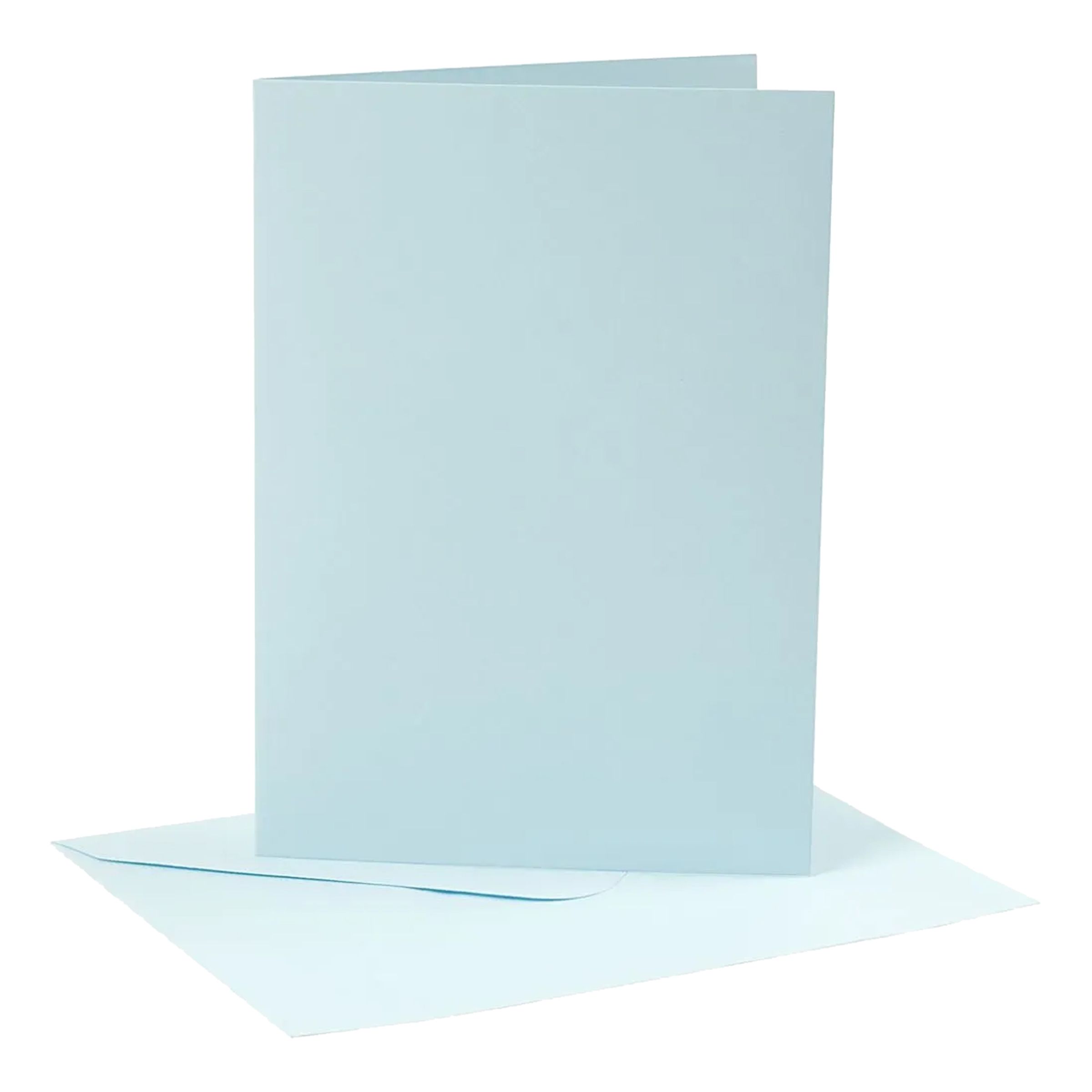 Kort med Kuvert Ljusblå - 4-pack