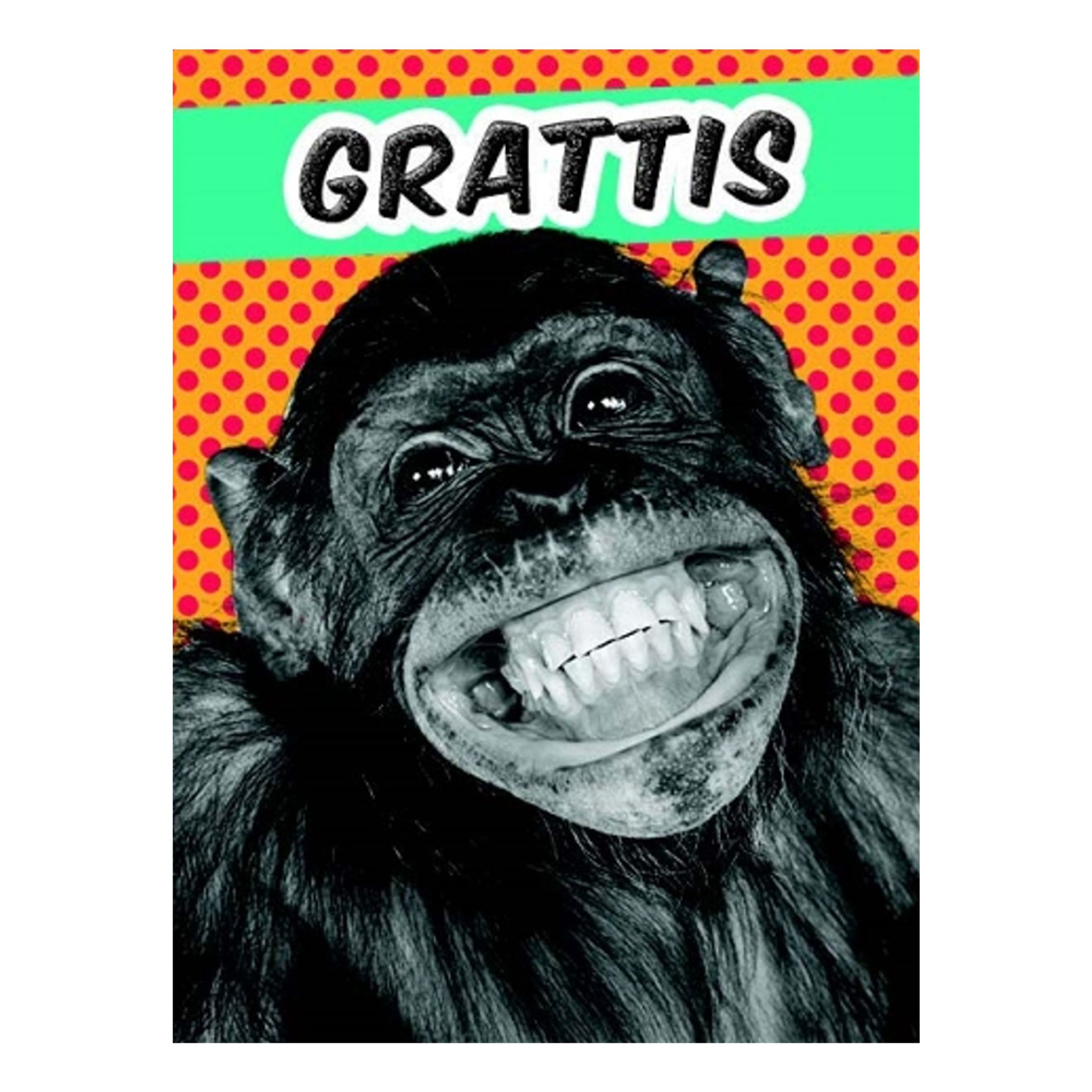 Kort Mini Apa | Hem - Festartiklar - Hälsningskort - Gratulationskort | Pryloteket