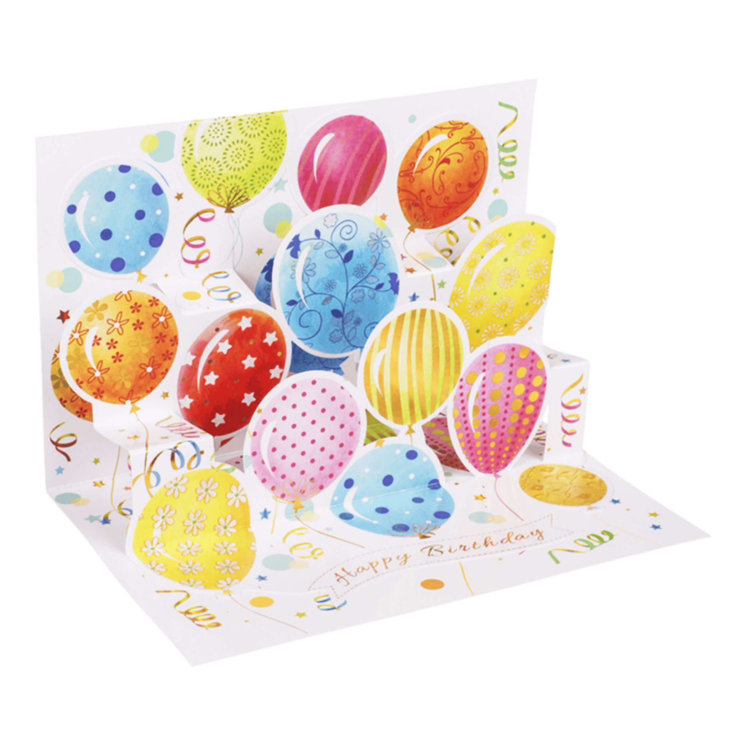 Kort Pop-Up Happy Birthday med Kuvert | Hem - Festartiklar - Hälsningskort - Gratulationskort | Pryloteket