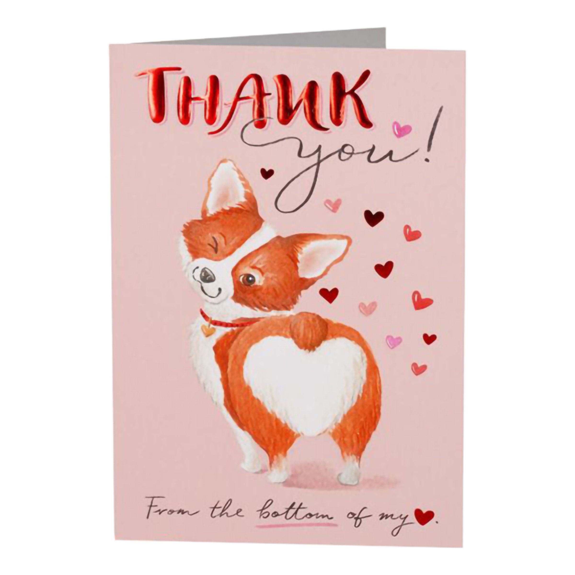 Kort Thank You Corgi | Hem - Teman - Färger - Flerfärgad | Pryloteket