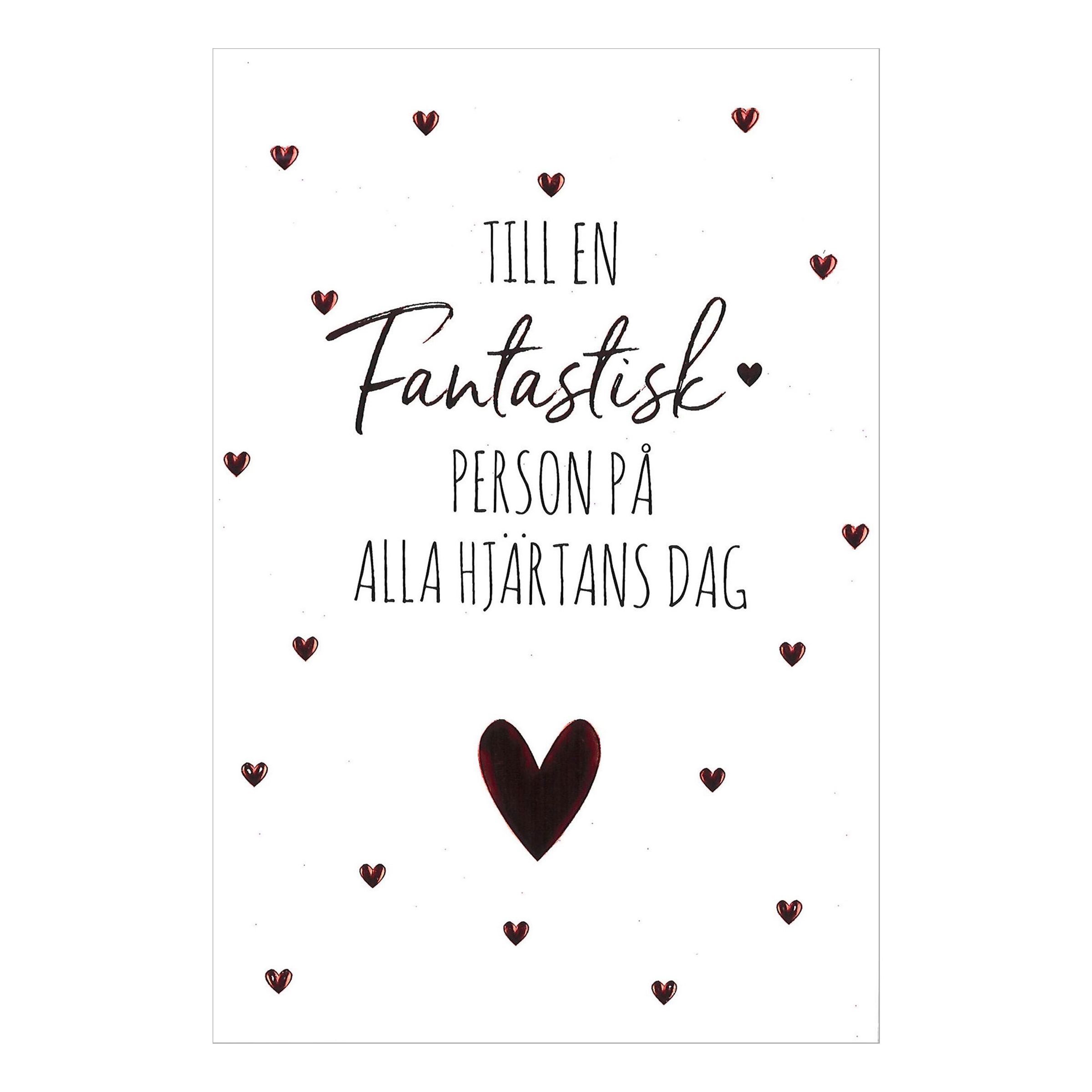 Kort Till En Fantastisk Person | Hem - Festartiklar - Hälsningskort - Alla Hjärtans Dag Kort | Maskeradspecialisten