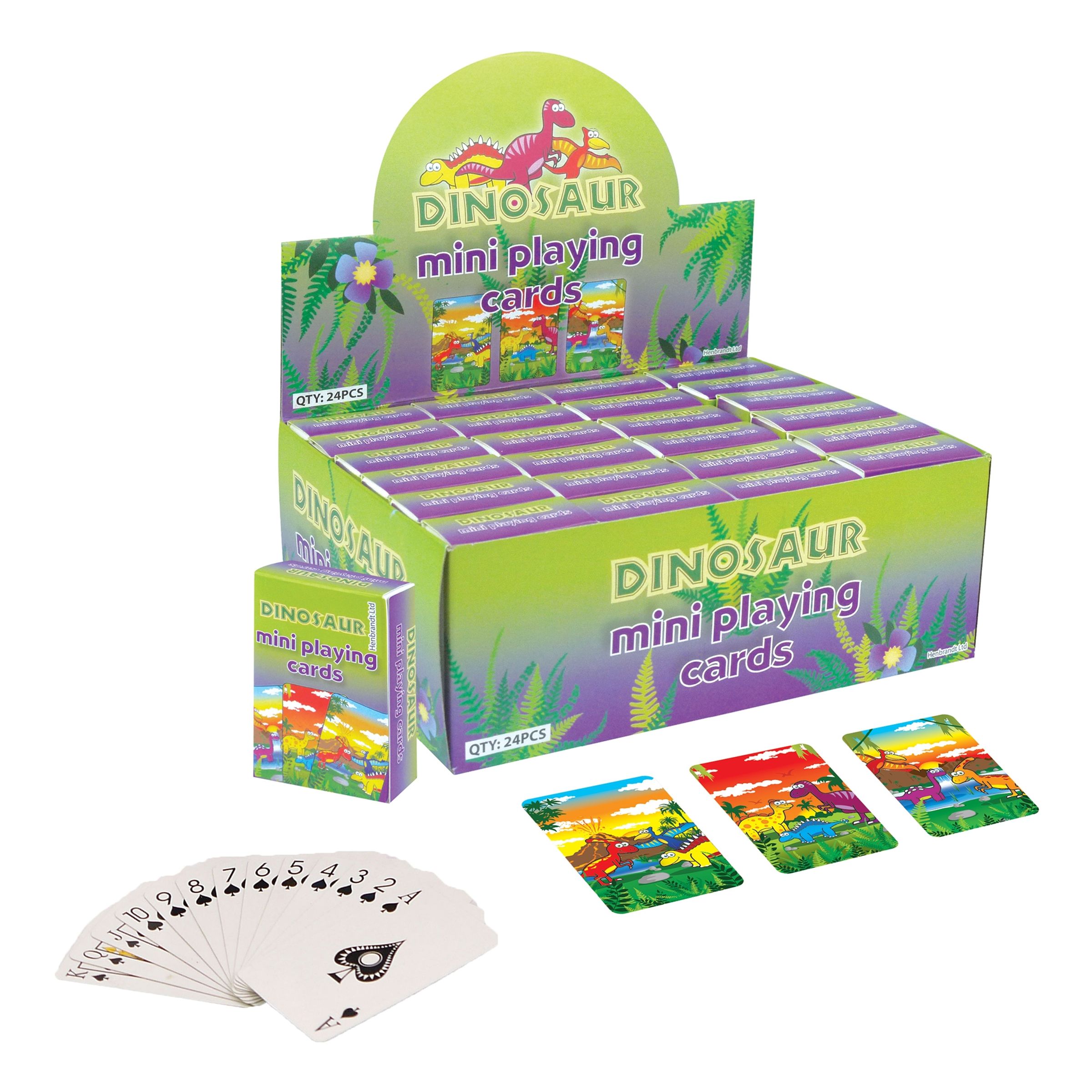 Kortlek Mini Dinosaurier - 24-pack