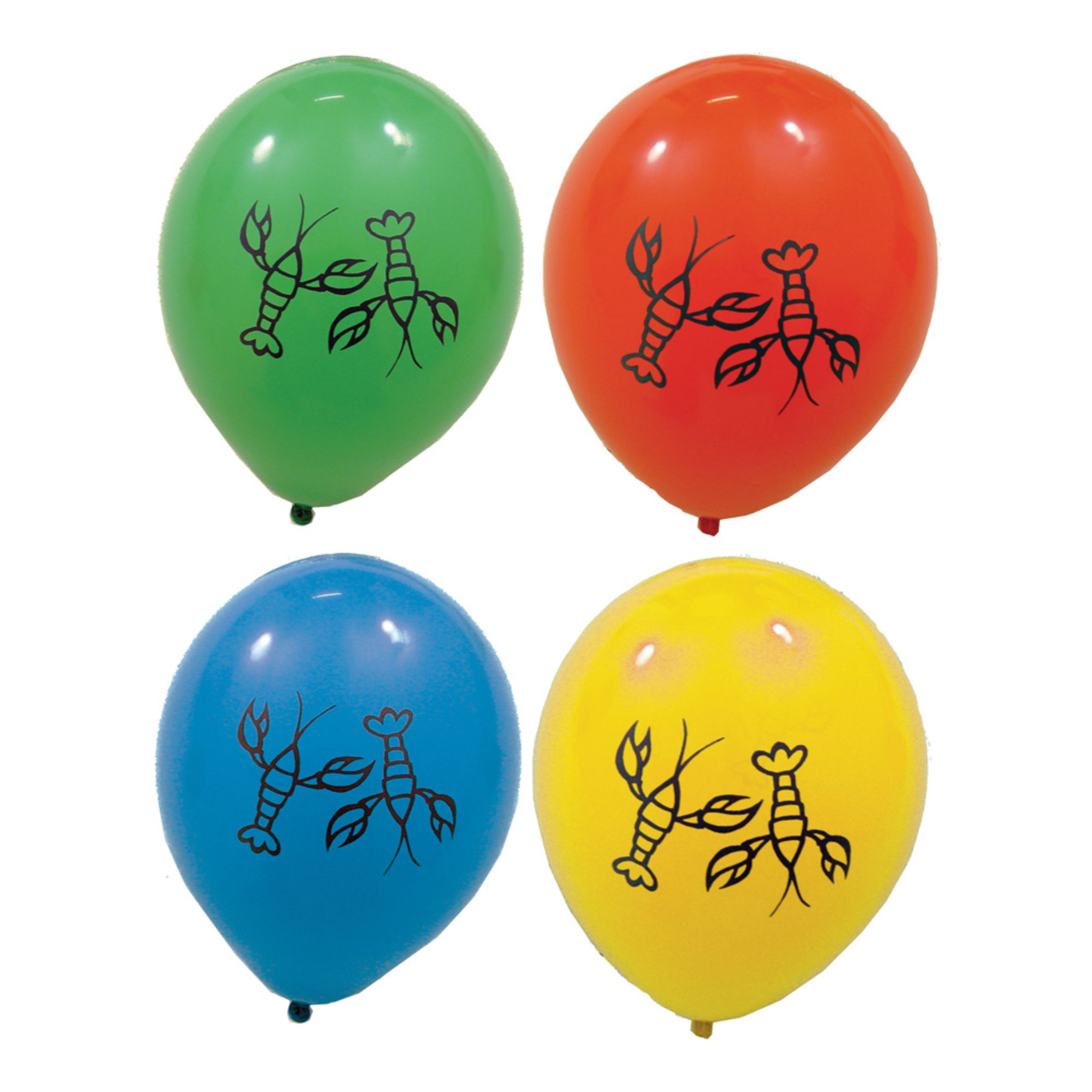 Läs mer om Kräftballonger - 10-pack
