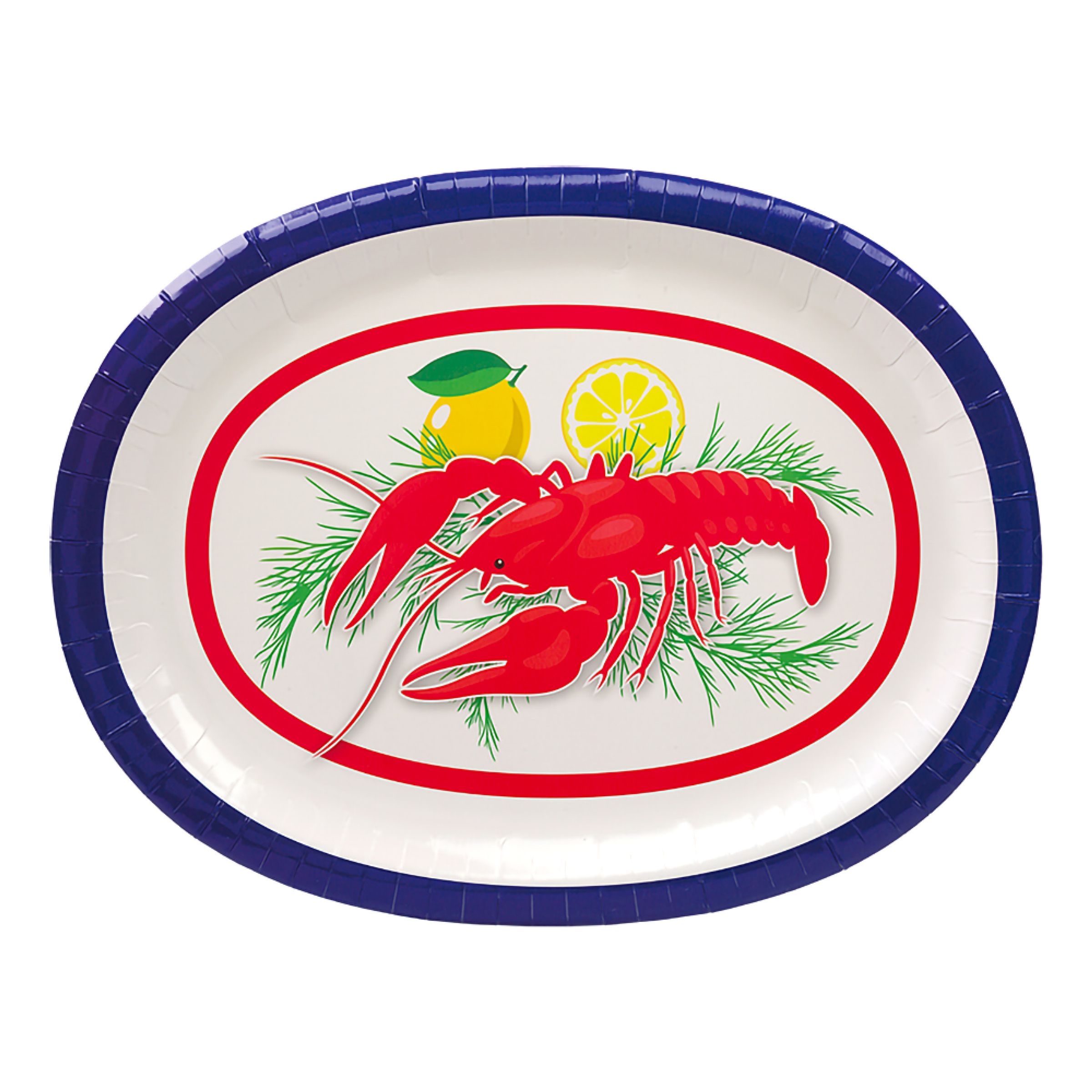 Kräftskiva Serveringsfat - 4-pack | Hem - Bartillbehör - Servering - Serveringsfat | Pryloteket