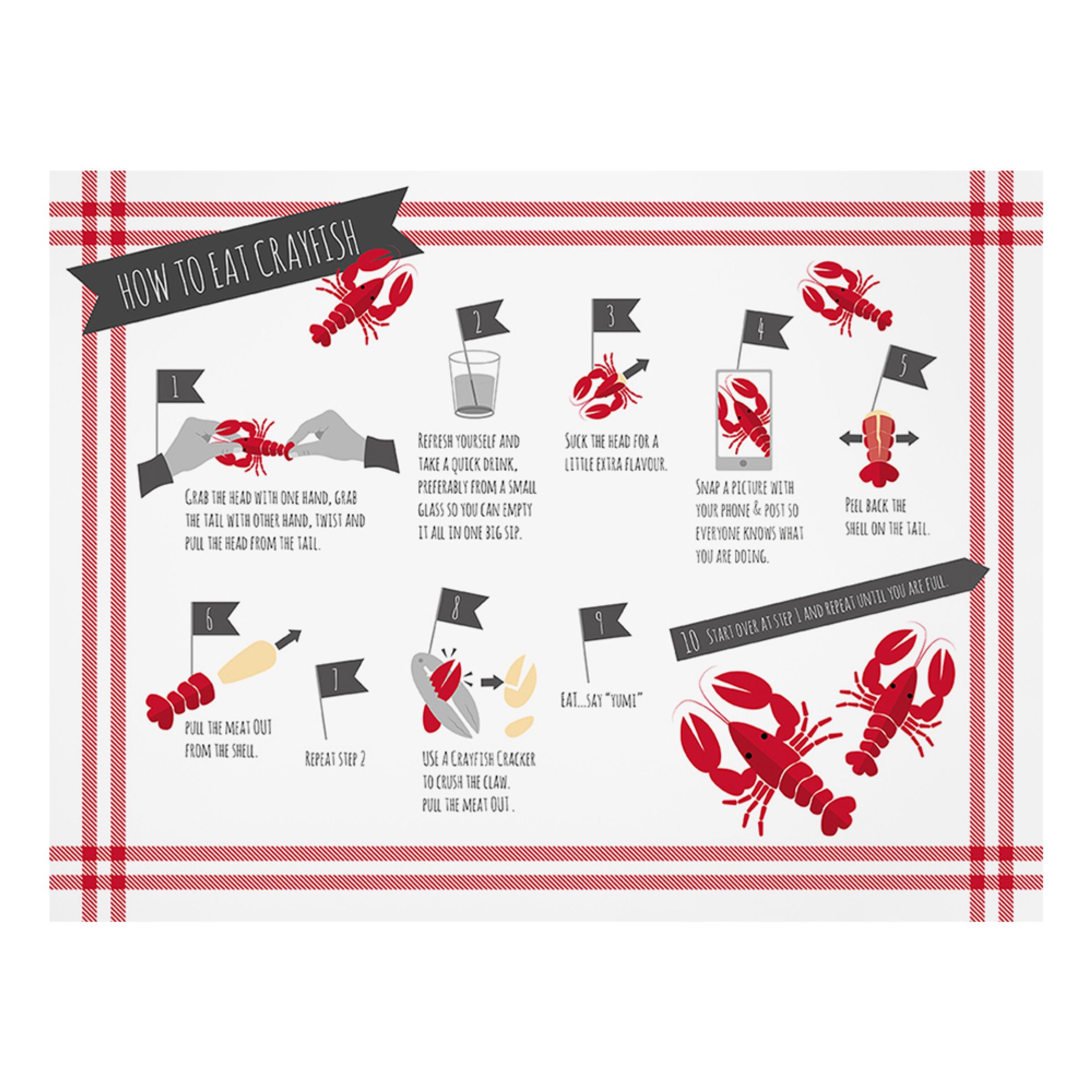 Kräfttablett med Instruktioner - 8-pack | Hem - Festartiklar - Dukning - Bordstabletter | Pryloteket