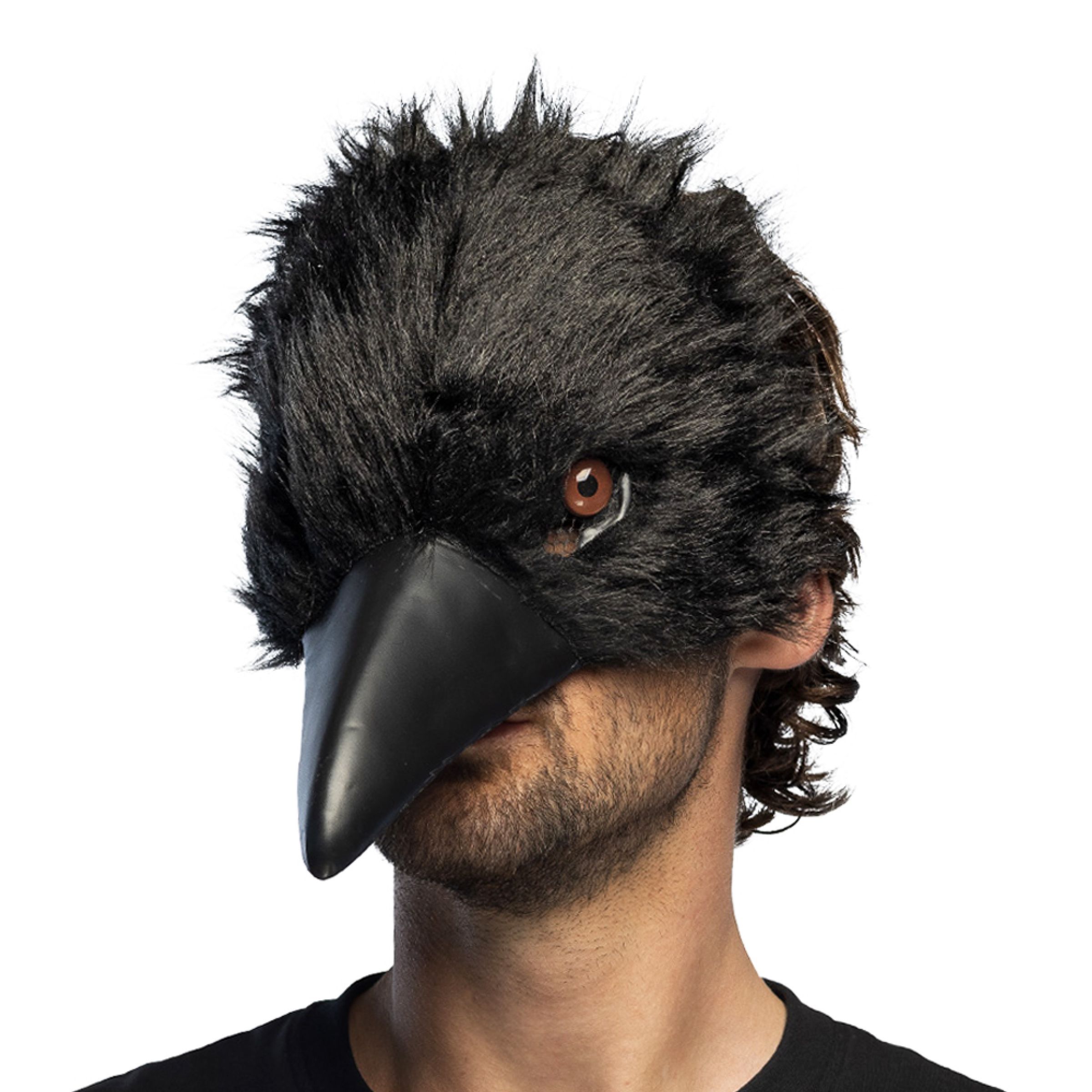 Kråka Halvmask | Hem - Maskerad - Masker - Djurmasker | Maskeradspecialisten