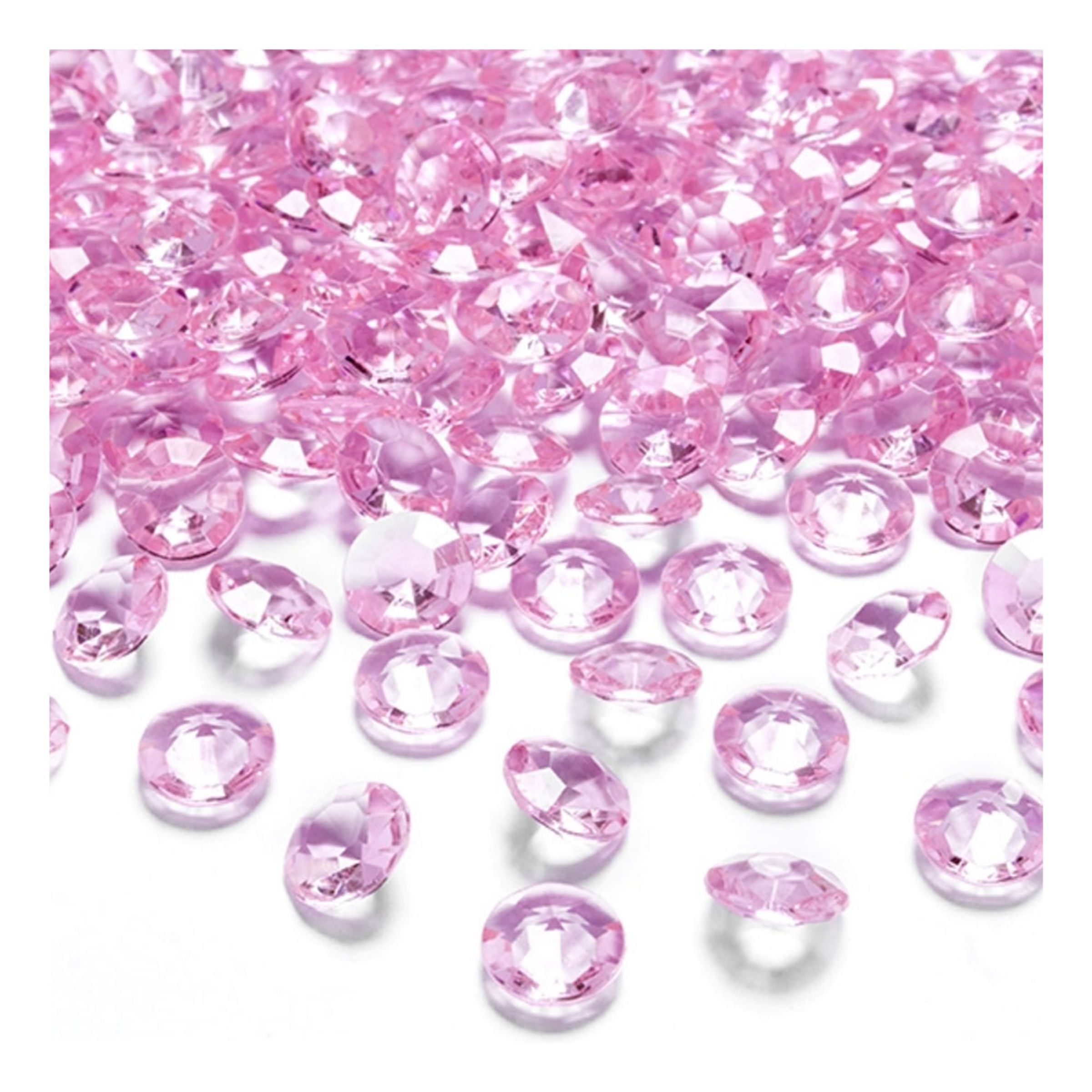 Läs mer om Kristalldiamanter Ljusrosa - 100-pack