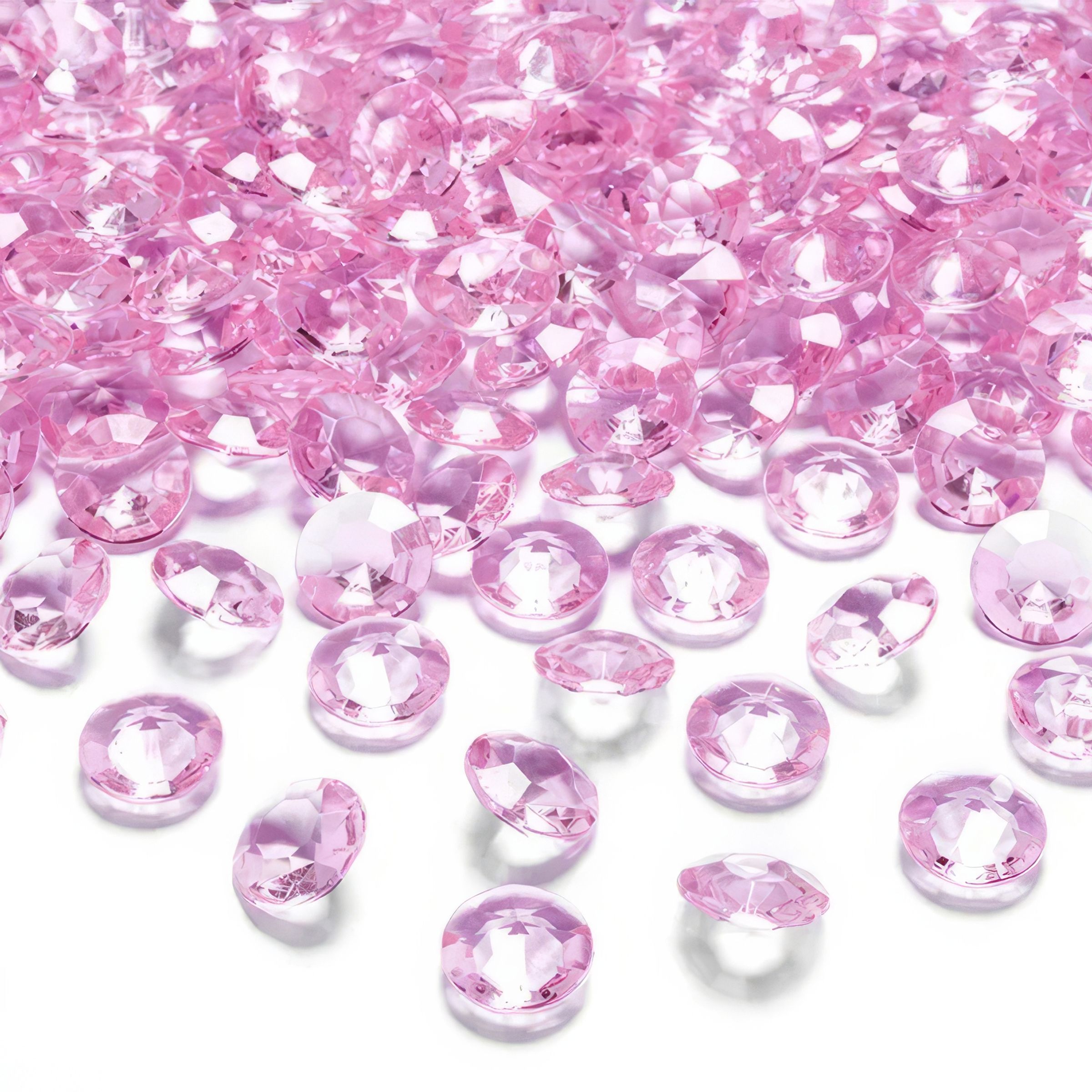 Kristalldiamanter Ljusrosa - 100-pack
