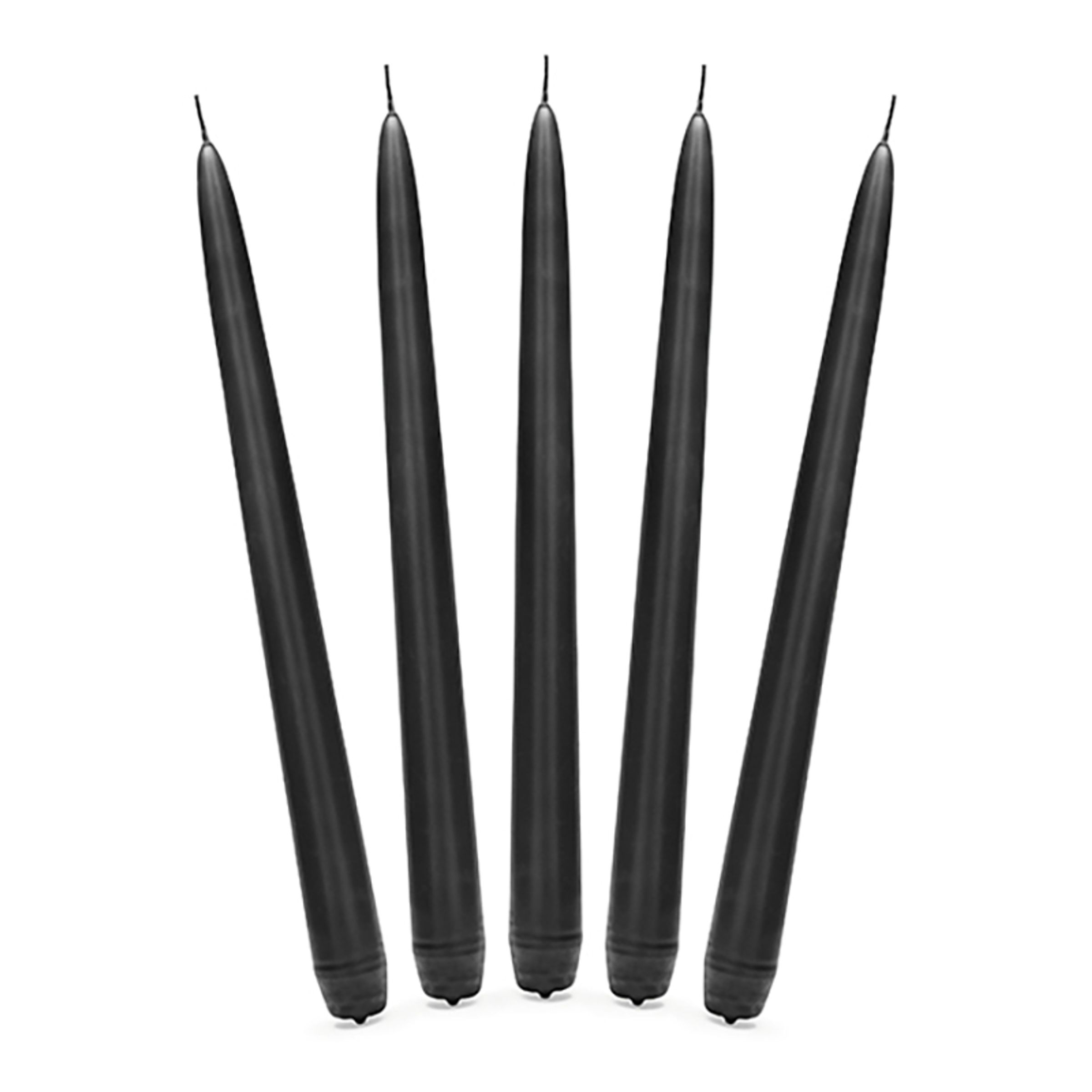 Kronljus Matt Svart - 10-pack