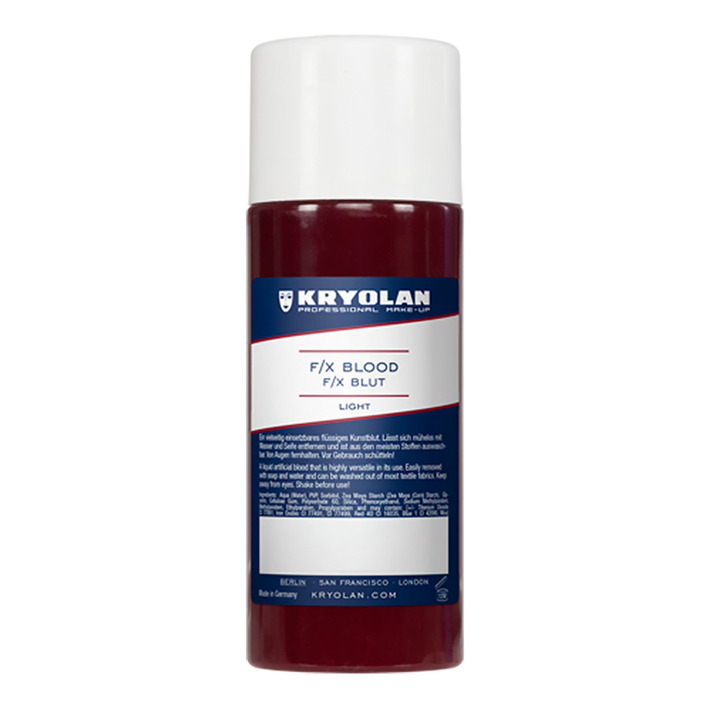 Kryolan F/X Blod - 250 ml Klarröd | Hem//Maskerad//Smink//Blod | PartyOutlet