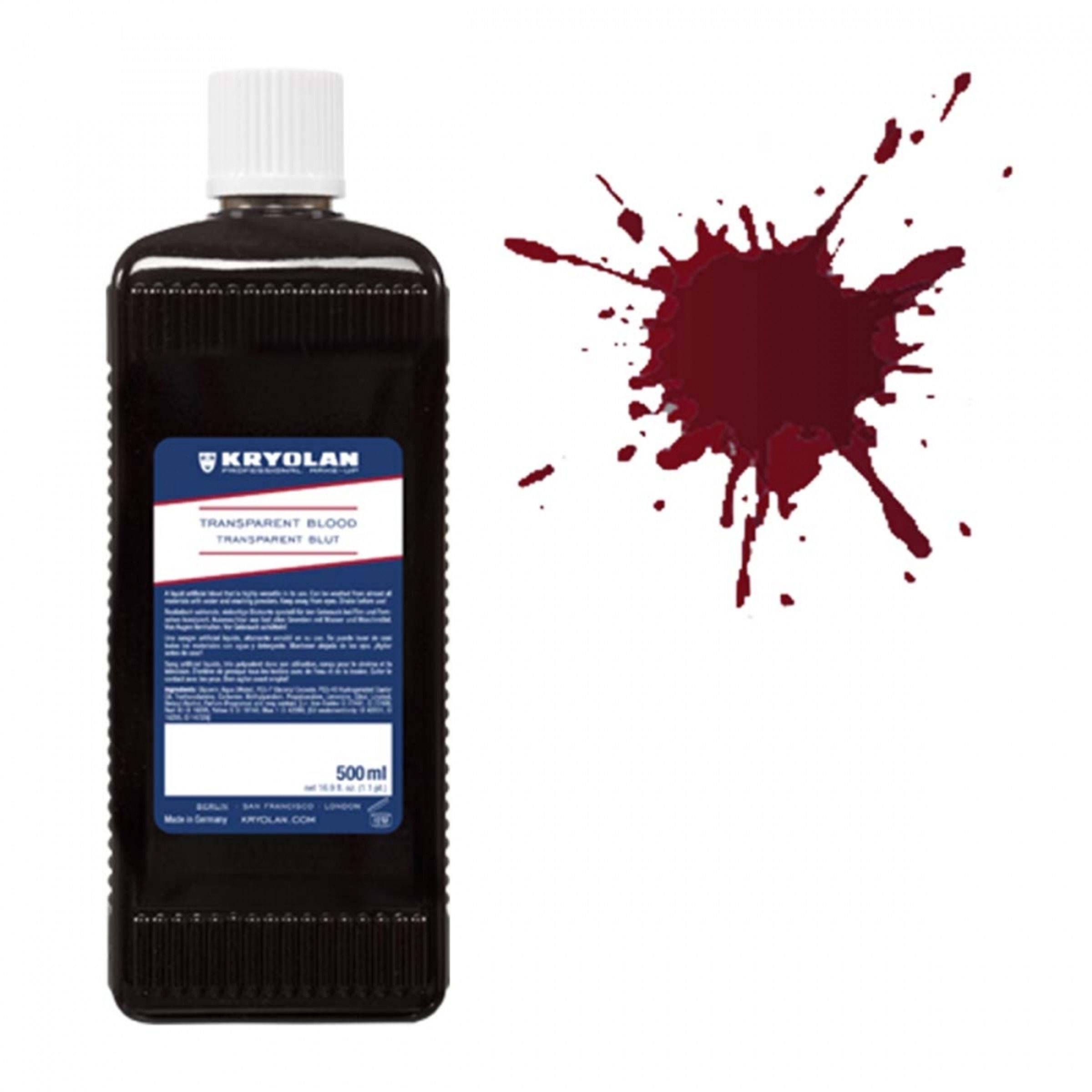 Kryolan Transparent Blod - 500 ml Mörk