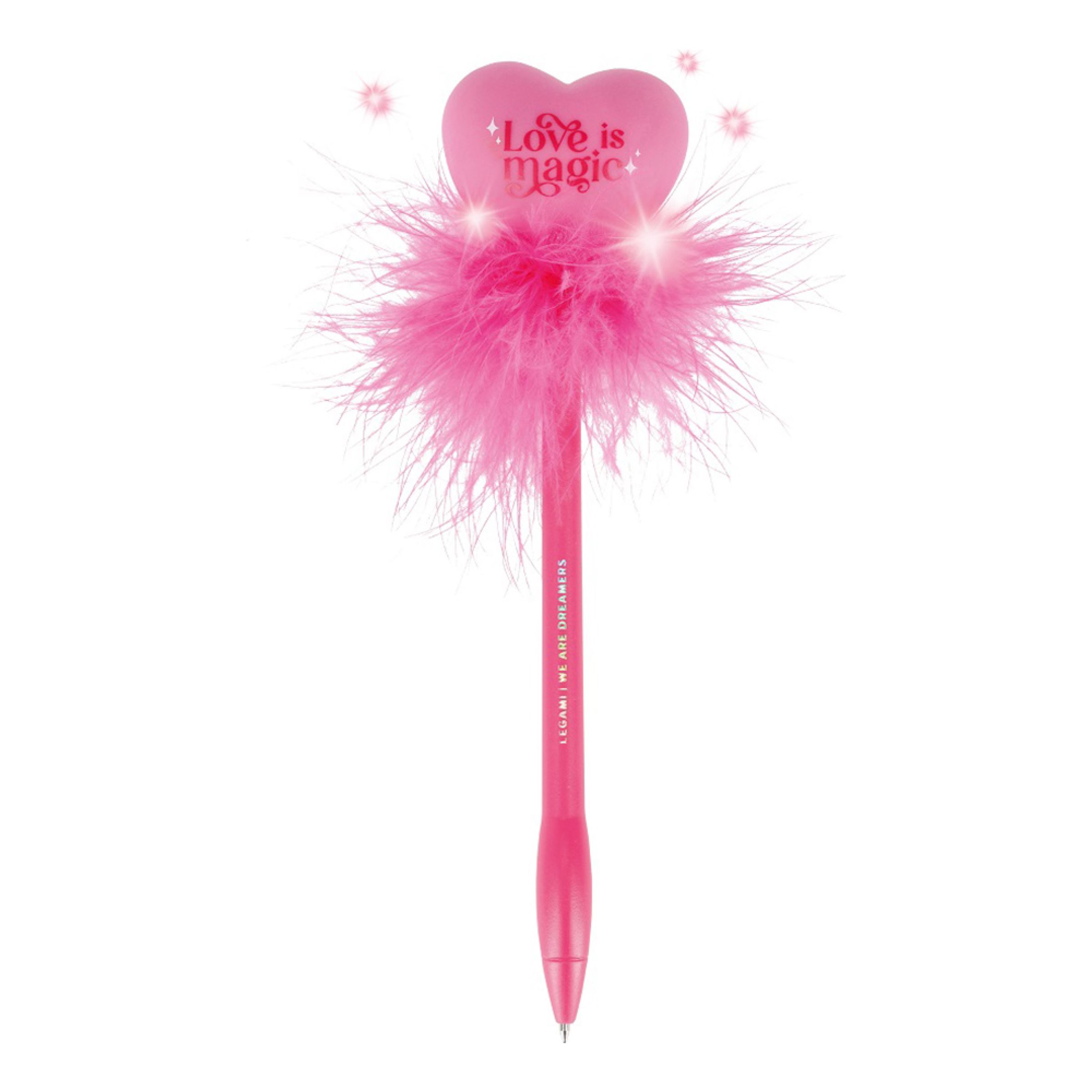Kulspetspenna med Lampa Hjärta | Hem - Teman - Presenter - Alla Hjärtans Dag Present | Party Outlet