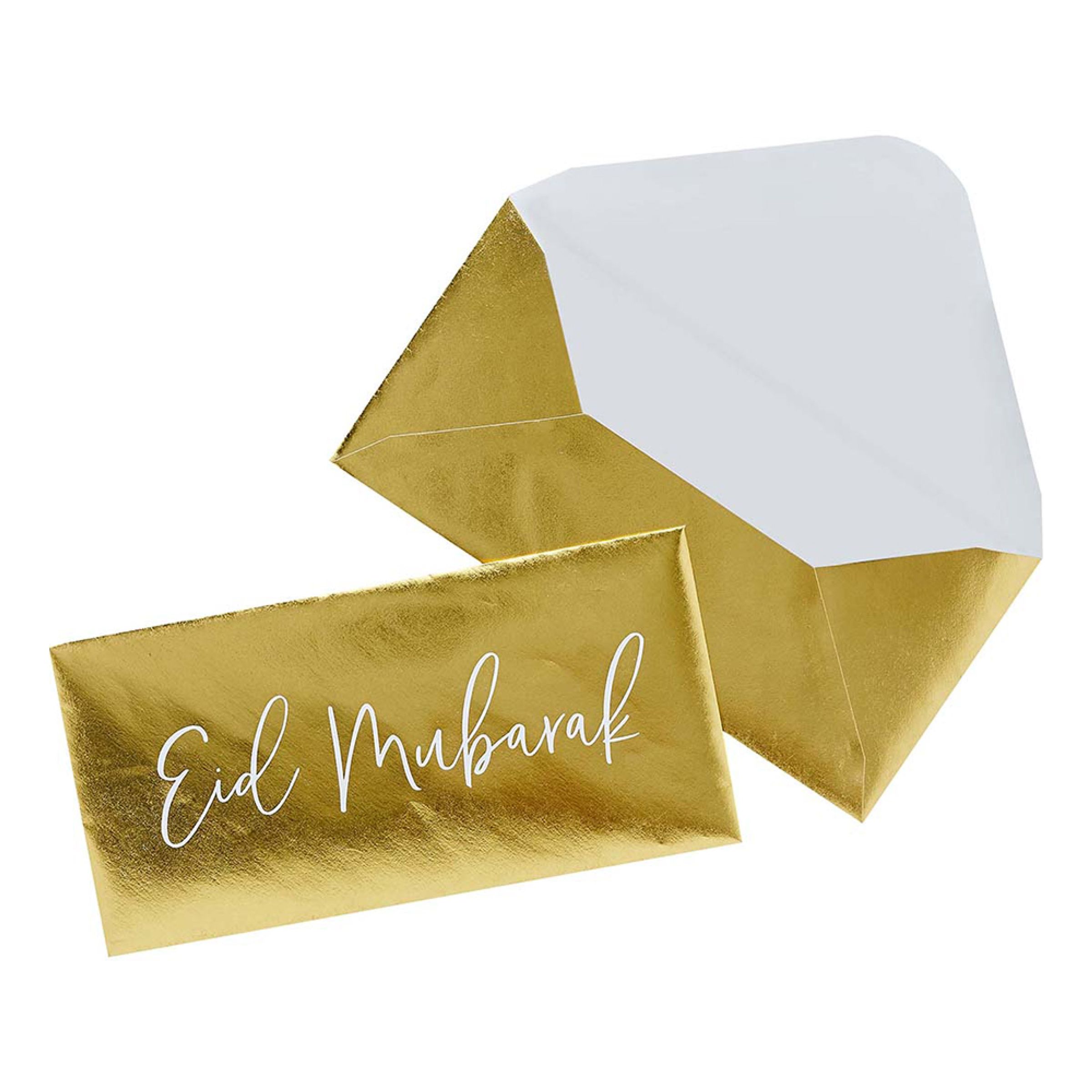 Läs mer om Kuvert Eid Mubarak Guld - 5-pack