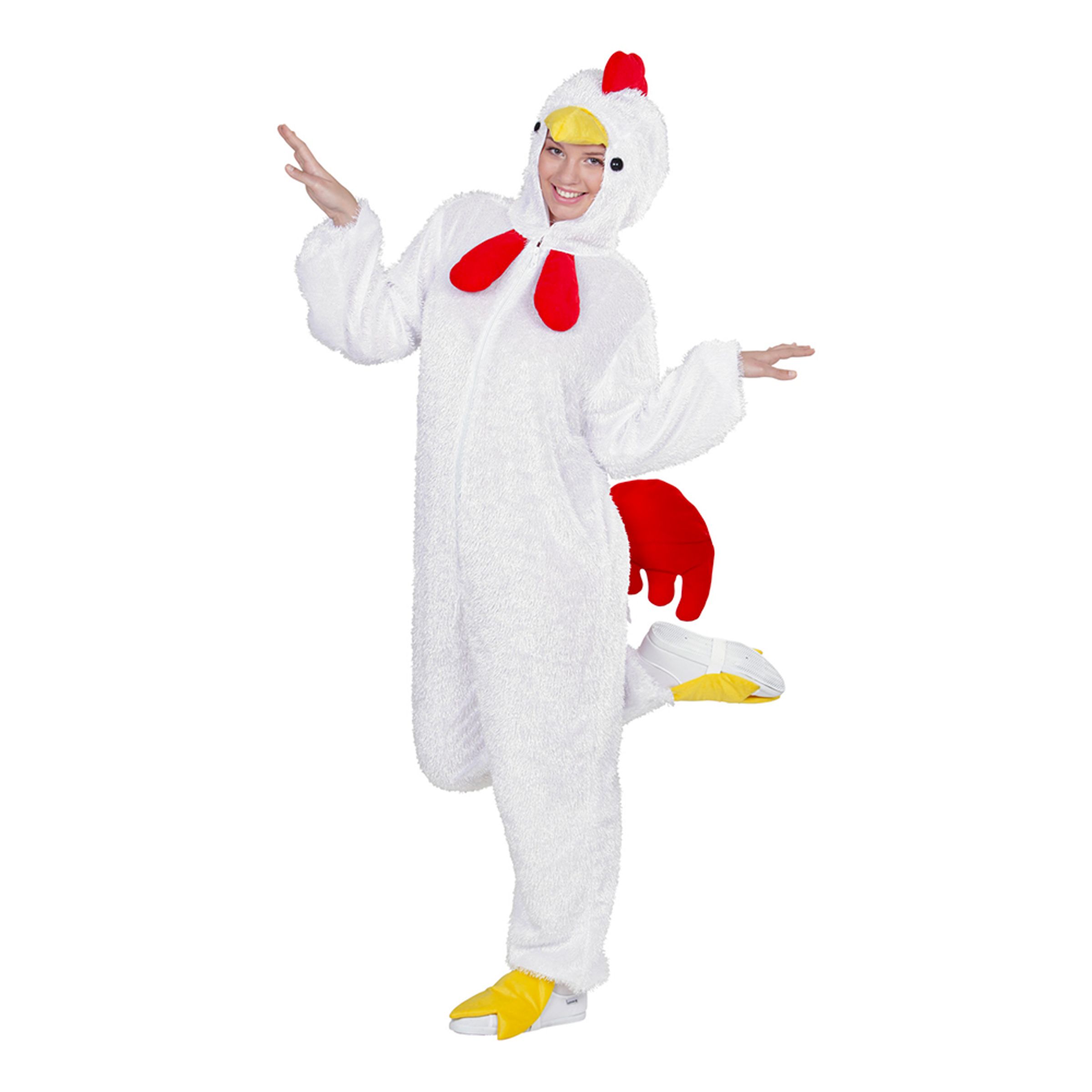Kyckling-produkter - Kyckling Vit Maskeraddräkt - X-Large