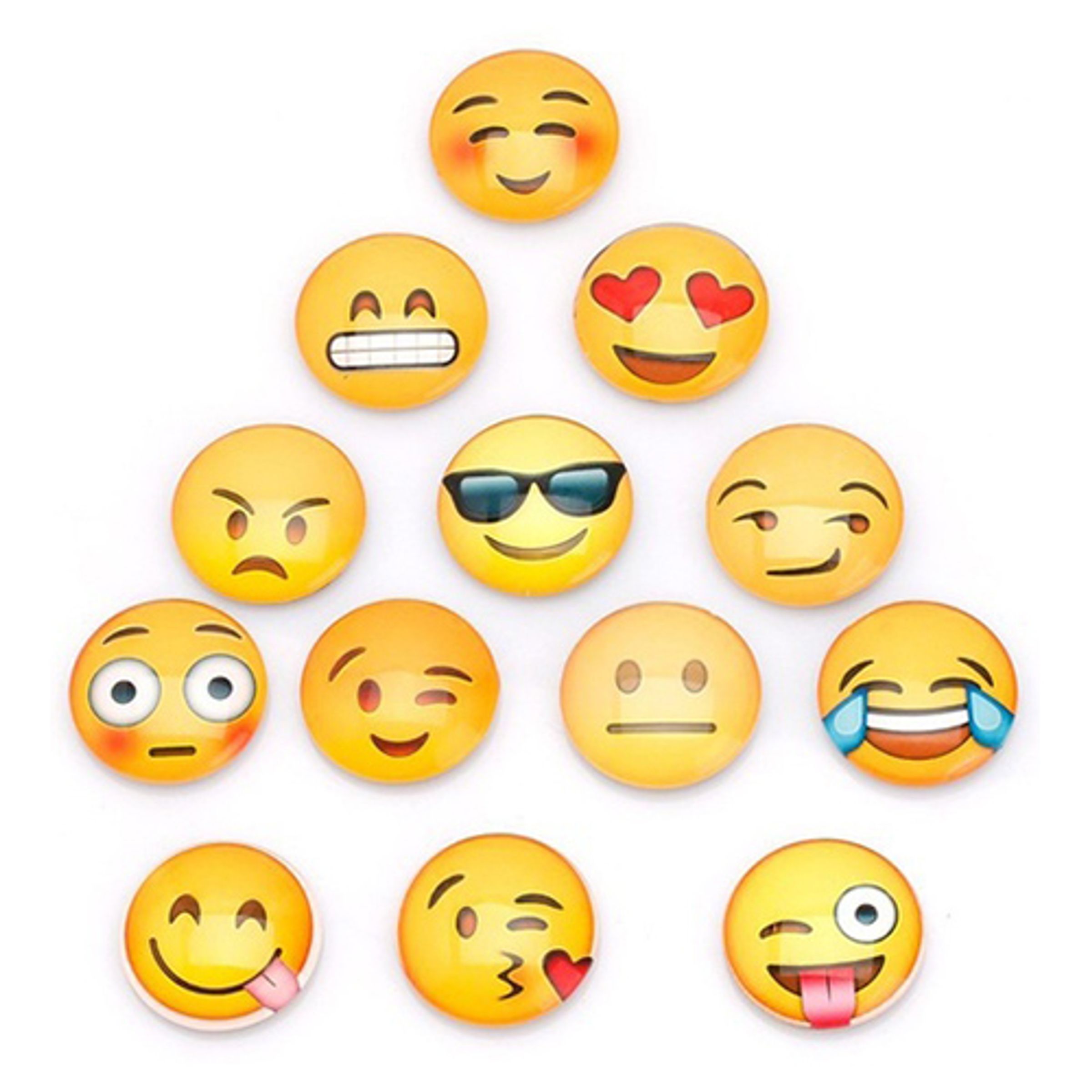 Kylskåpsmagneter Emoji - 5-pack