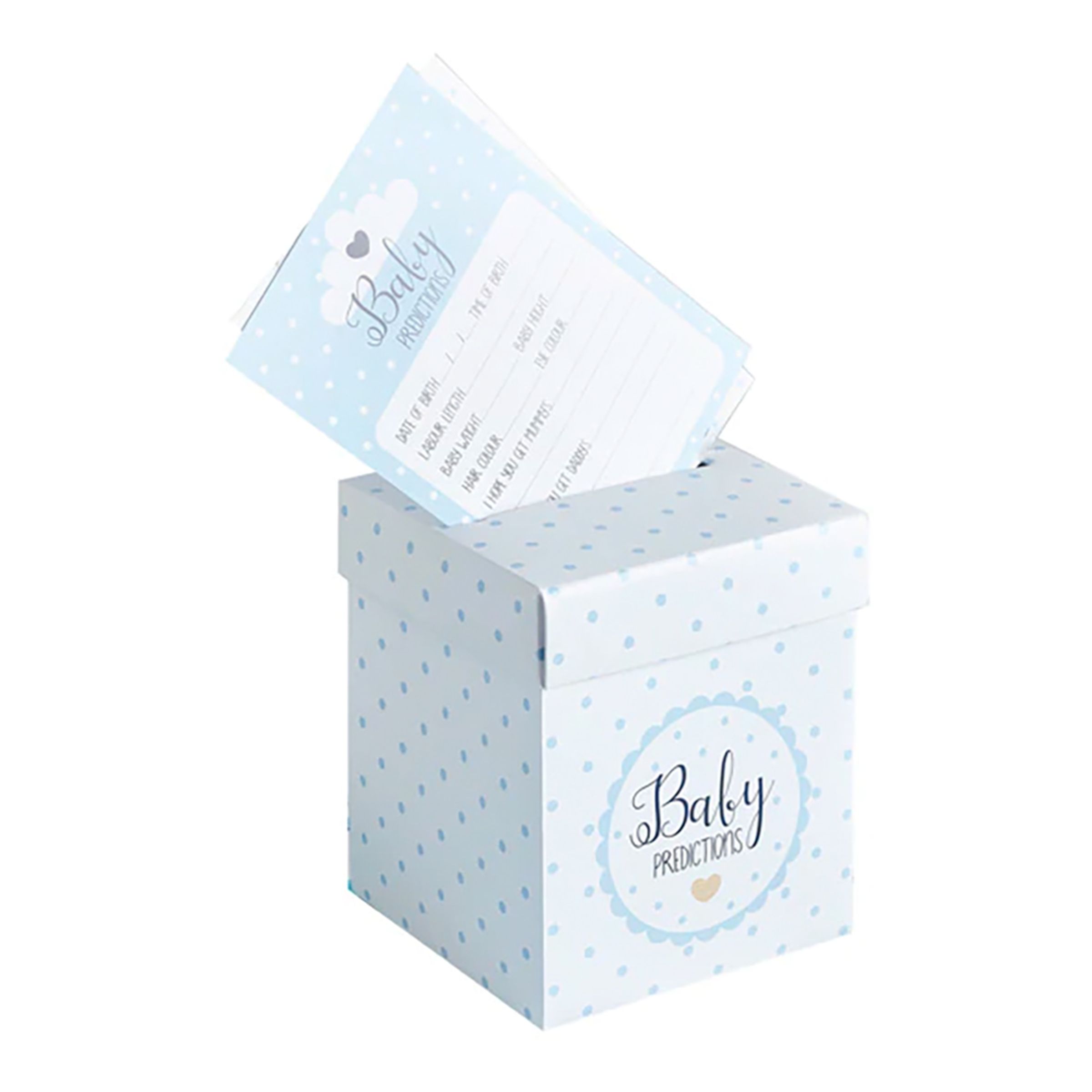 Låda med Kort Baby Predictions Blå