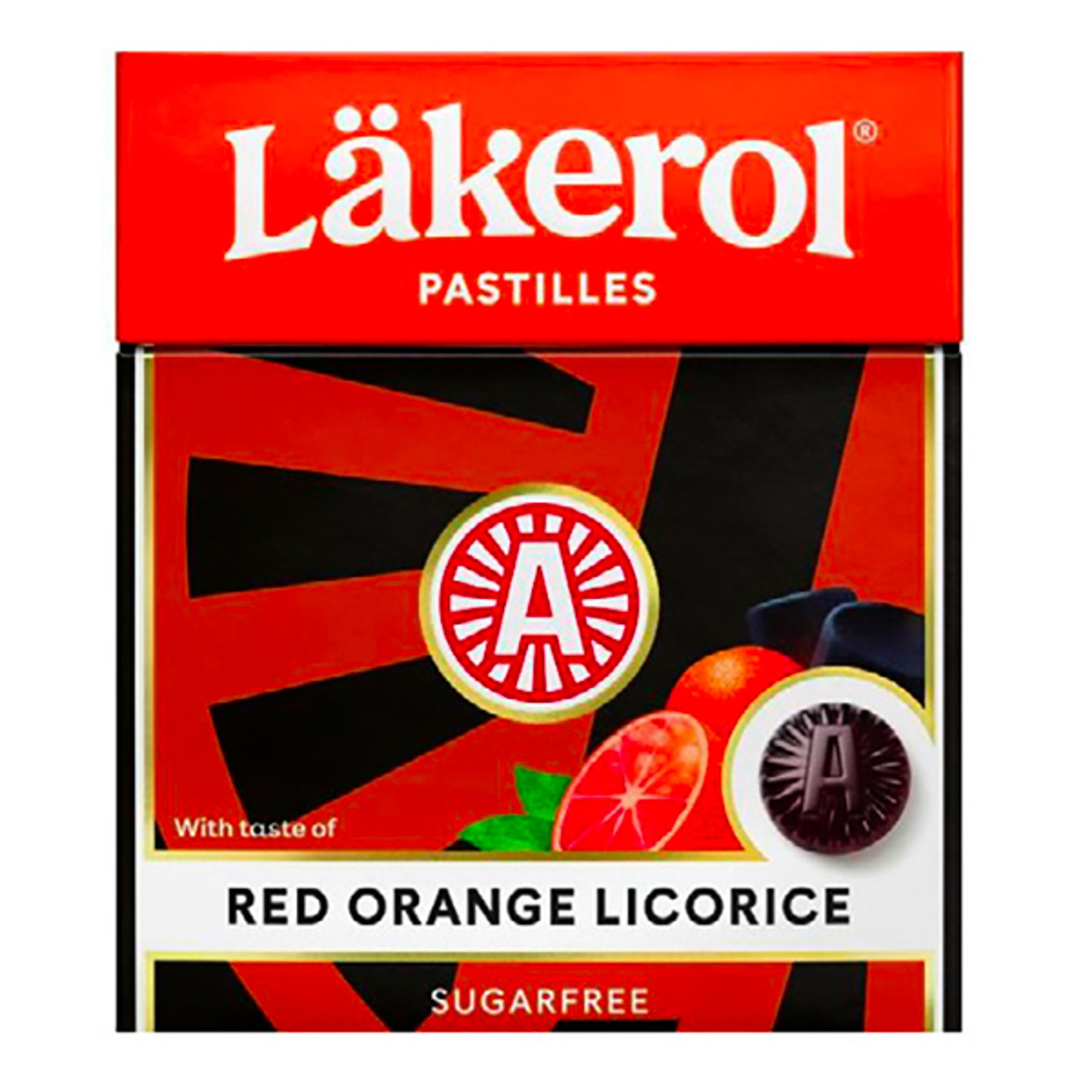 Läs mer om Läkerol Red Orange Licorice - 25 gram