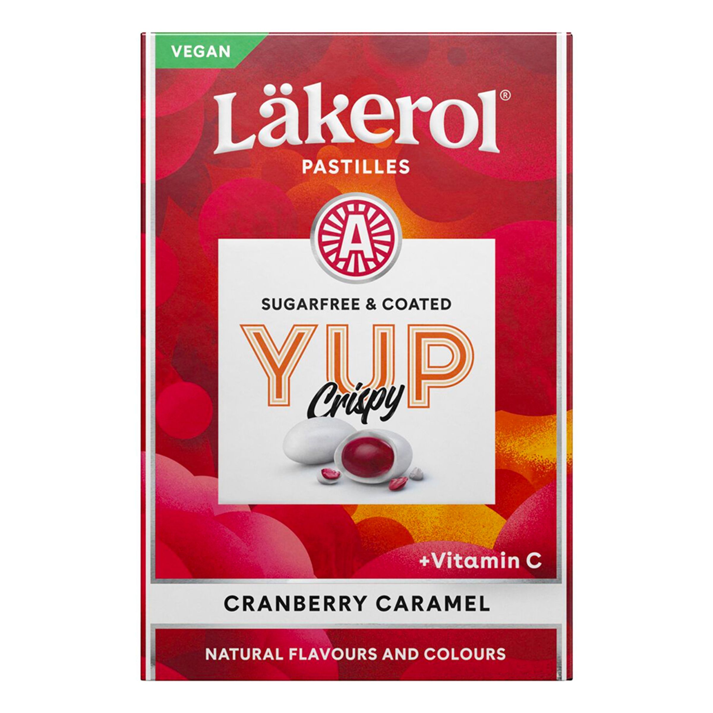 Läkerol Yup Crispy Cranberry - 40 gram