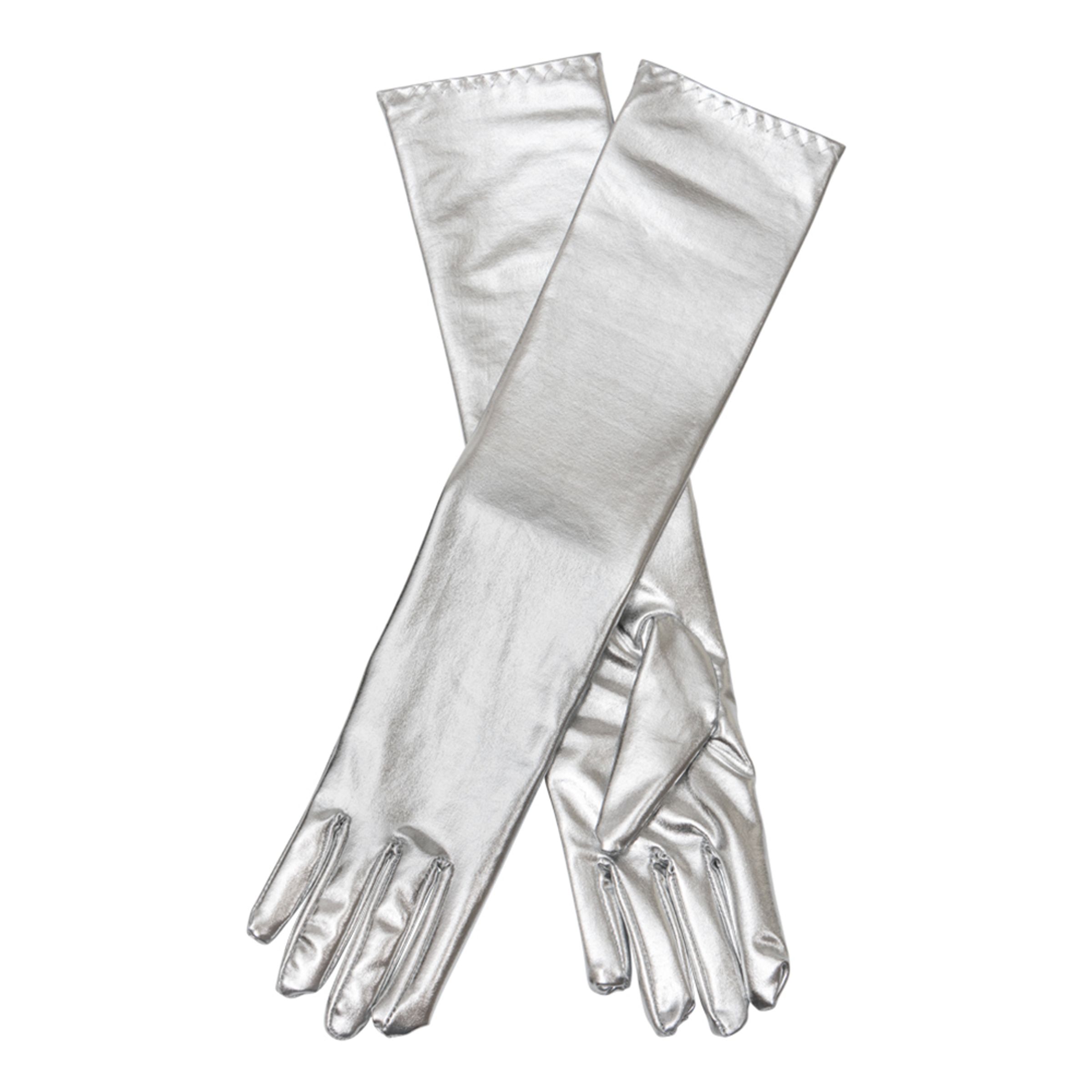 Långa Handskar Silver - One size