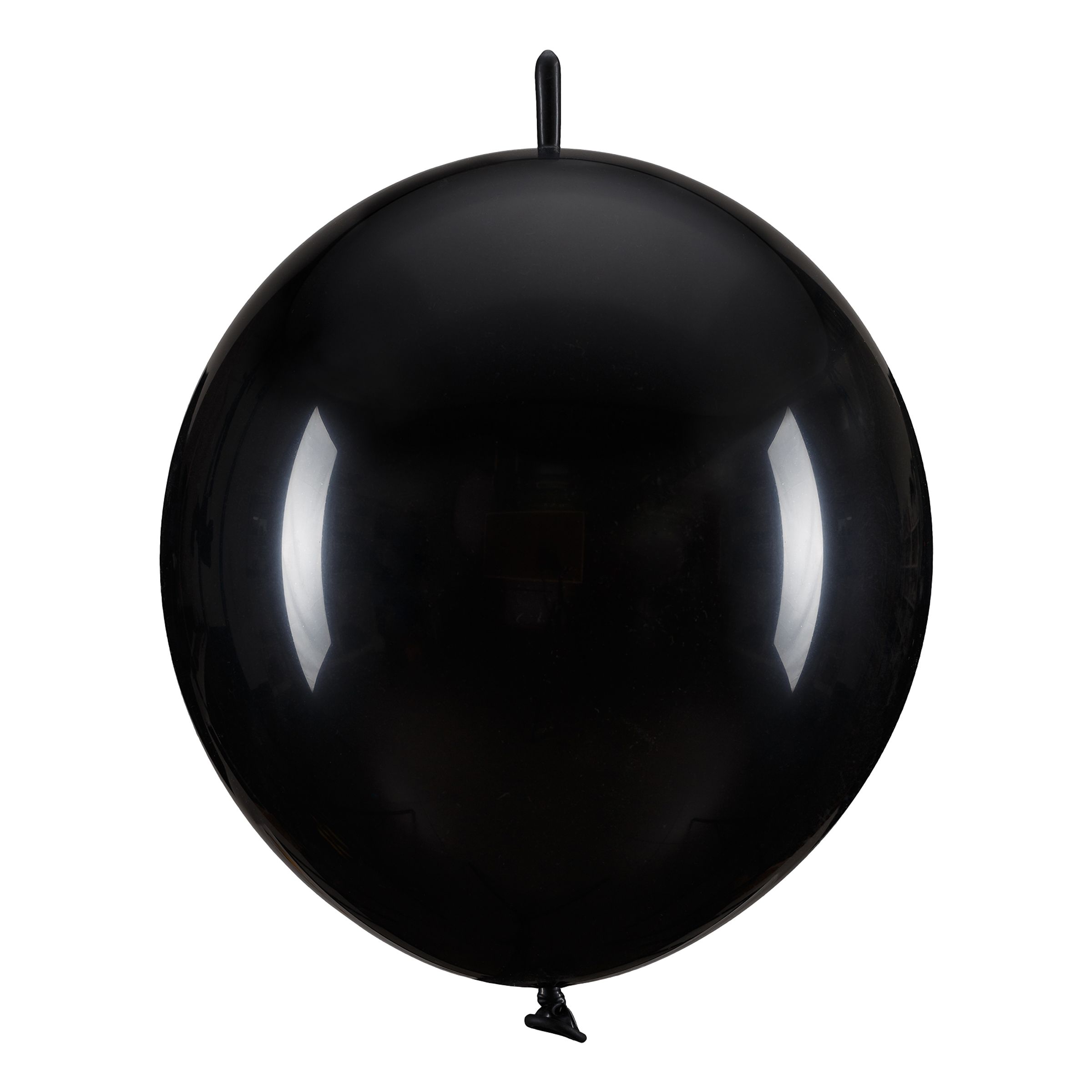 Läs mer om Länkballonger Svarta - 20-pack