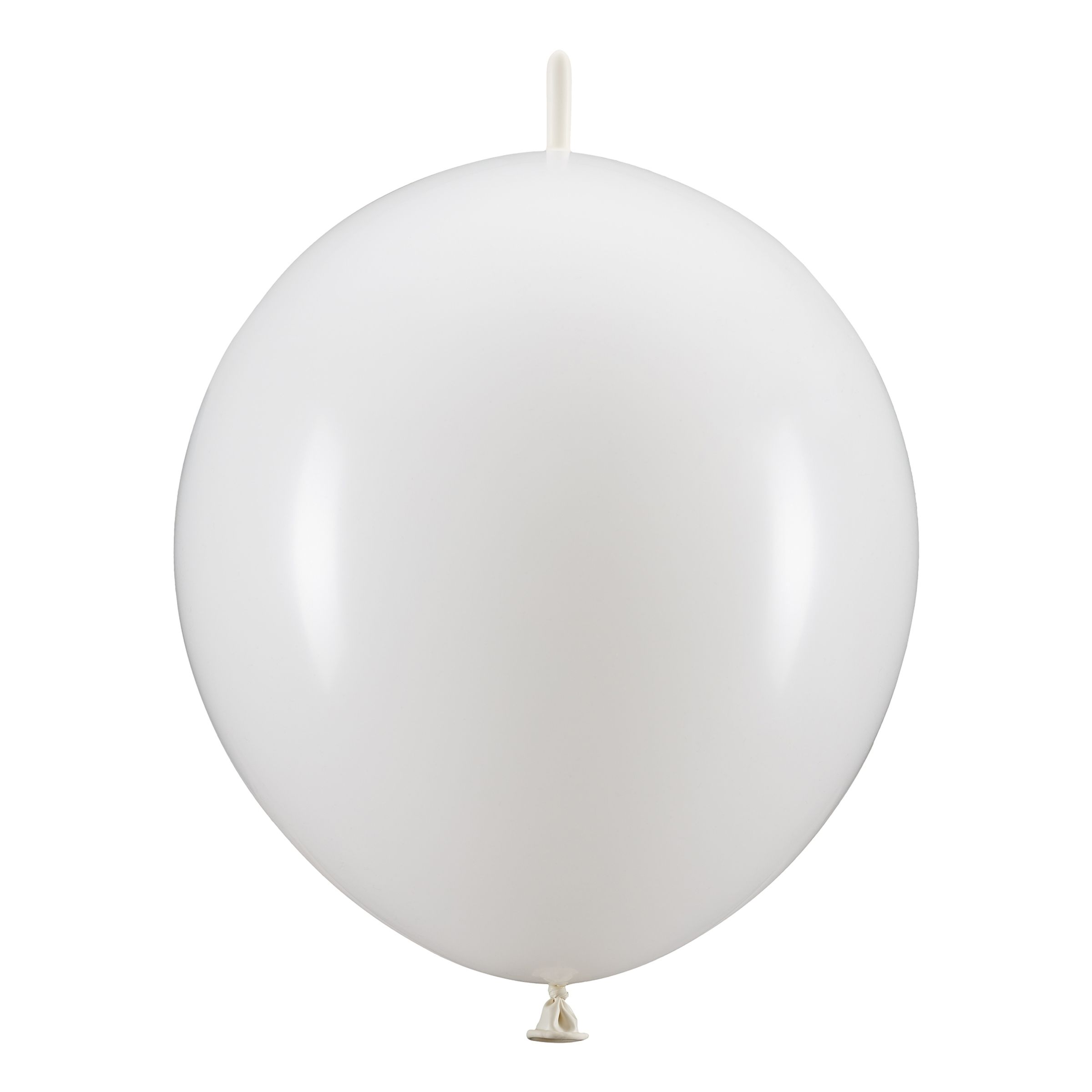 Läs mer om Länkballonger Vita - 20-pack
