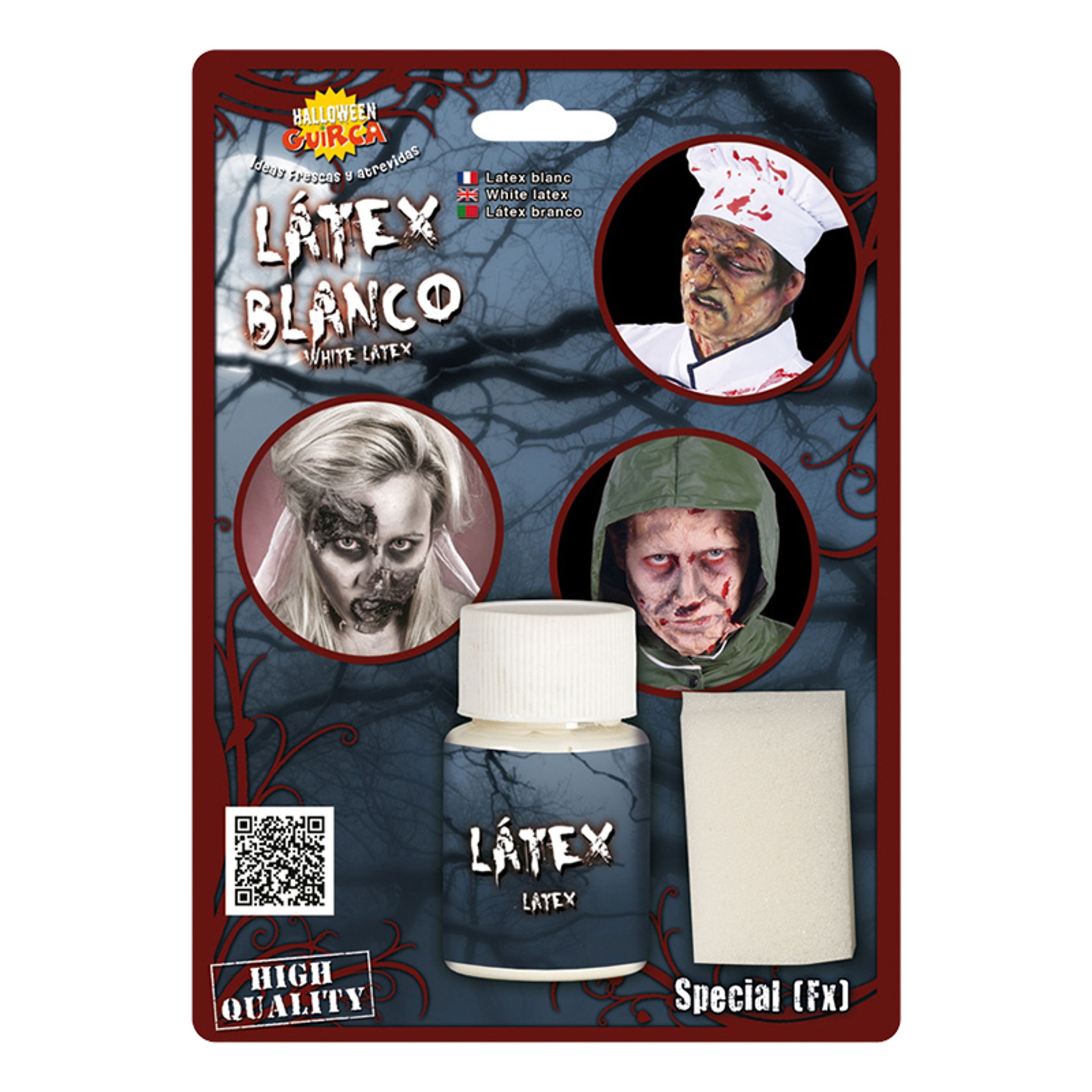 Latex Vit med Svamp