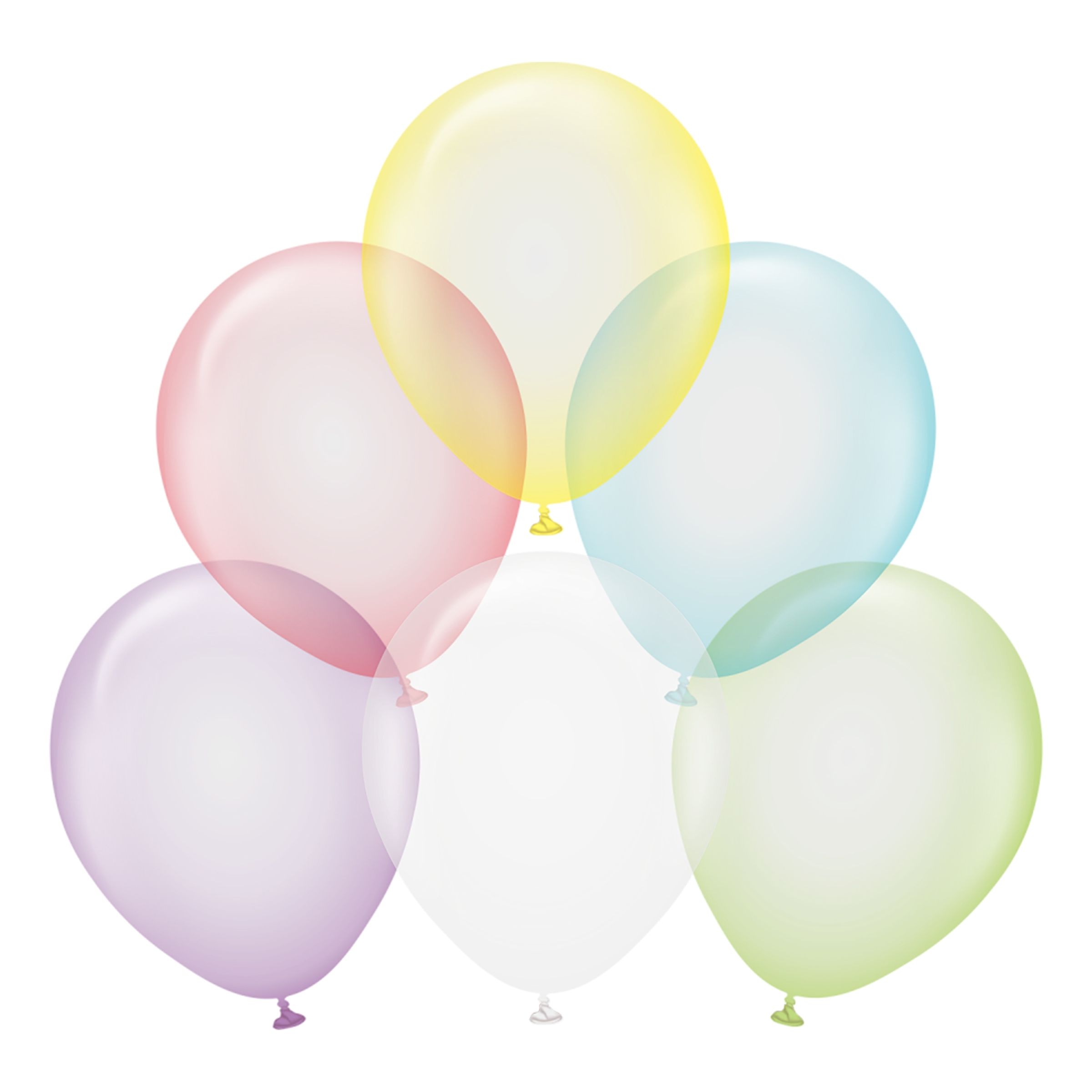 Latexballonger Professional Blandade Färger Pure Crystal - 100-pack