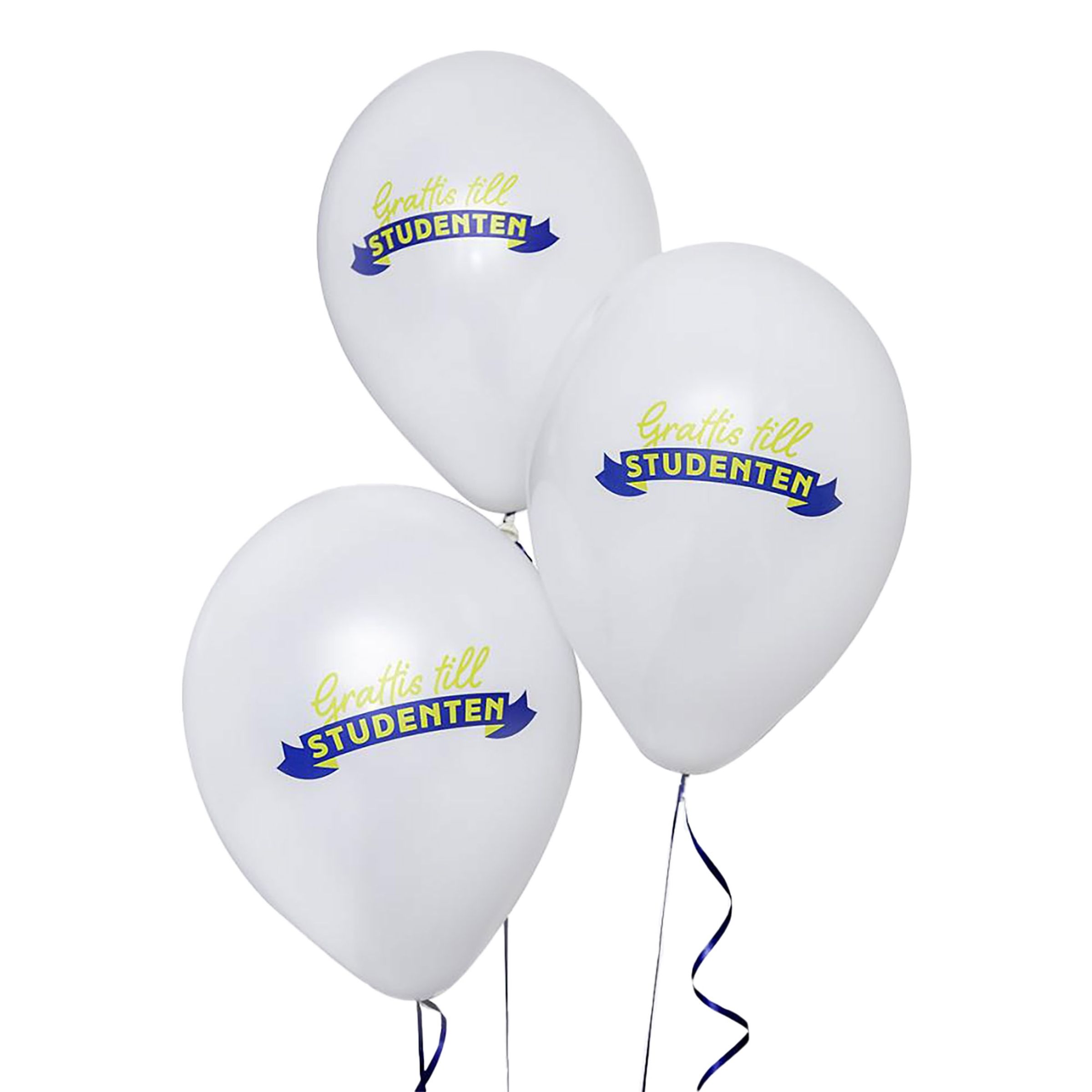 Läs mer om Ballonger Grattis till Studenten - 10-pack