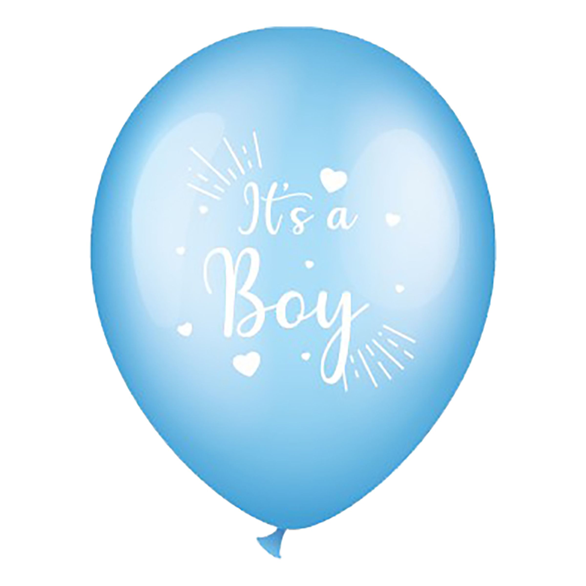 Latexballonger Its a Boy Blå - 6-pack