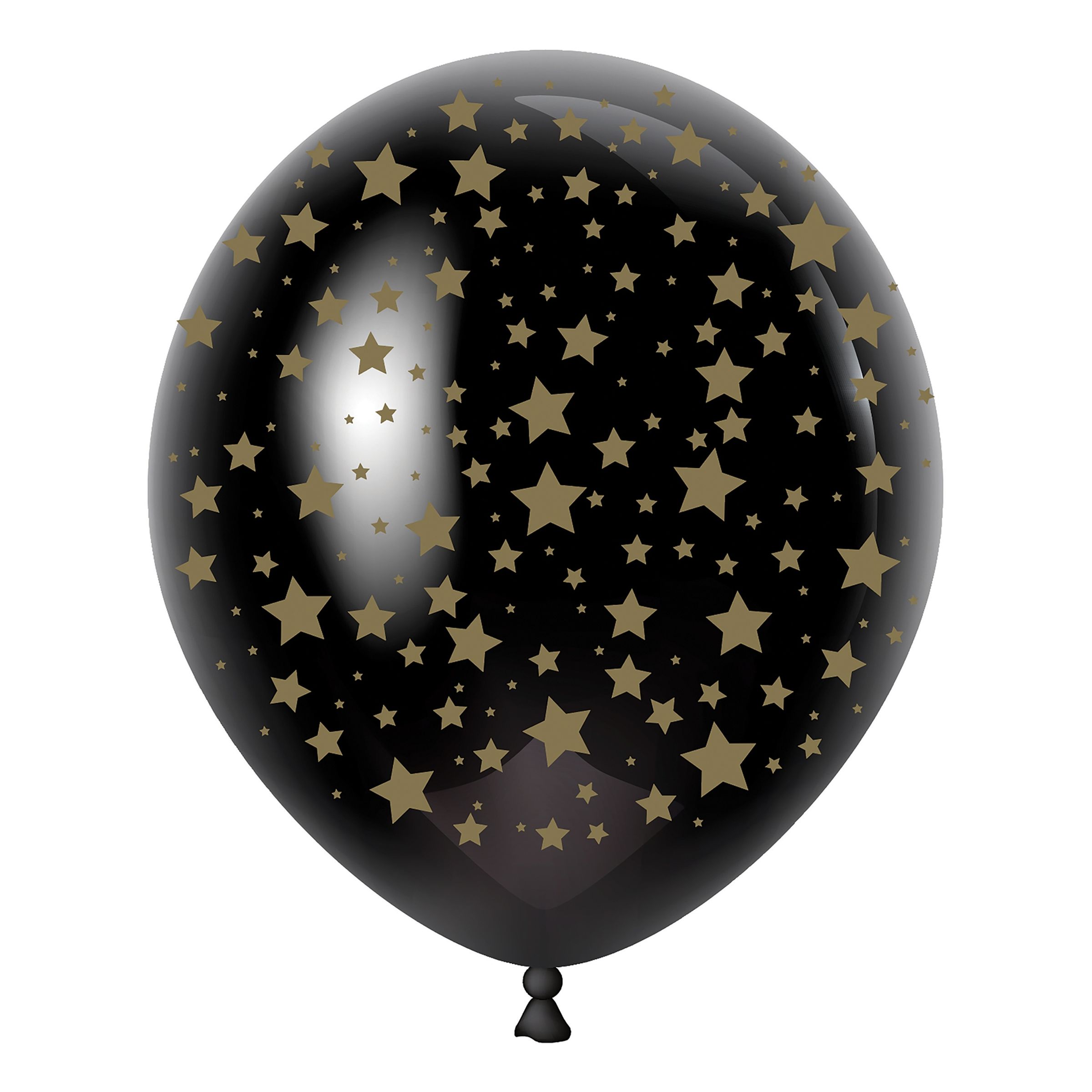 Läs mer om Latexballonger med Guldstjärnor - 8-pack
