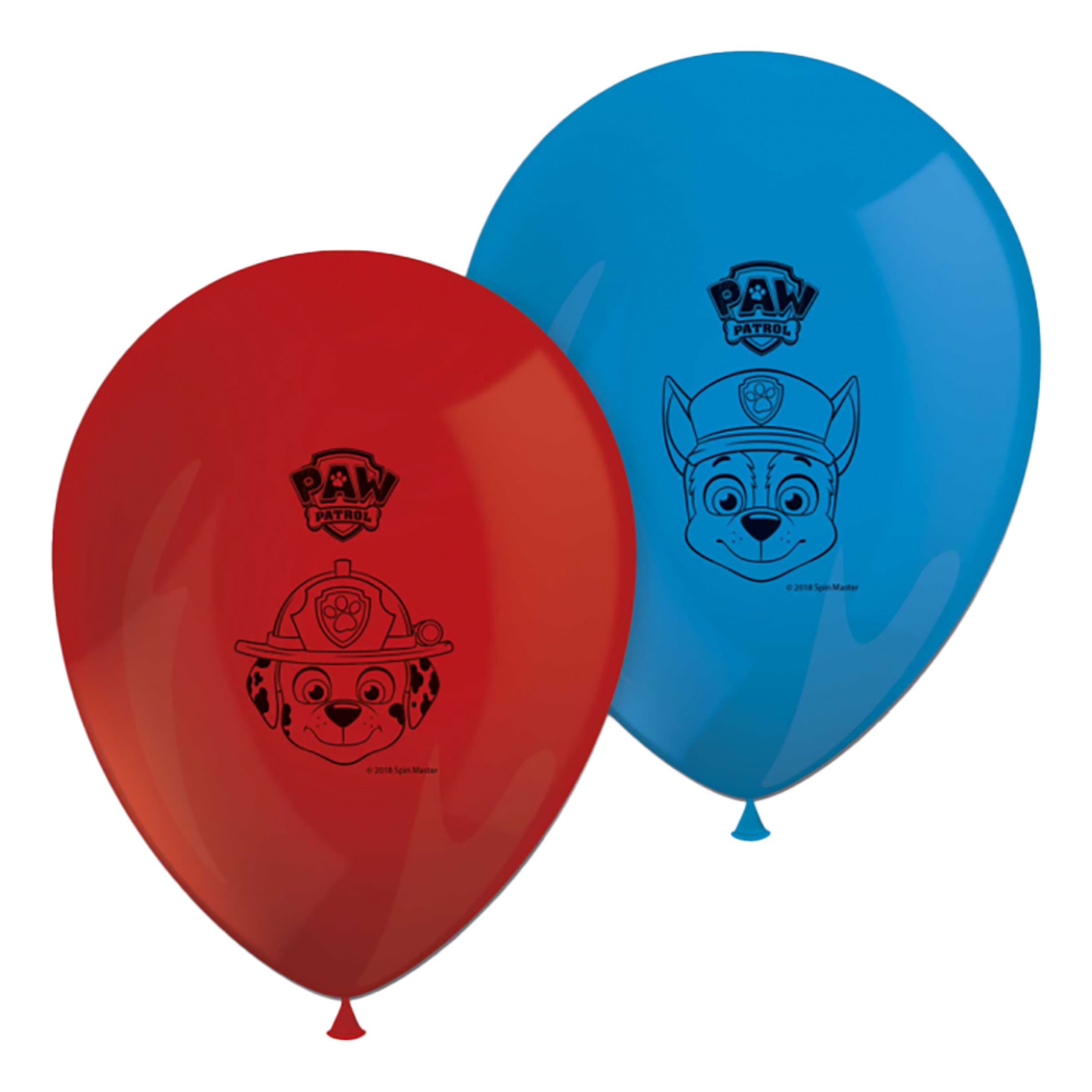 Läs mer om Latexballonger Paw Patrol Röd/Blå - 8-pack