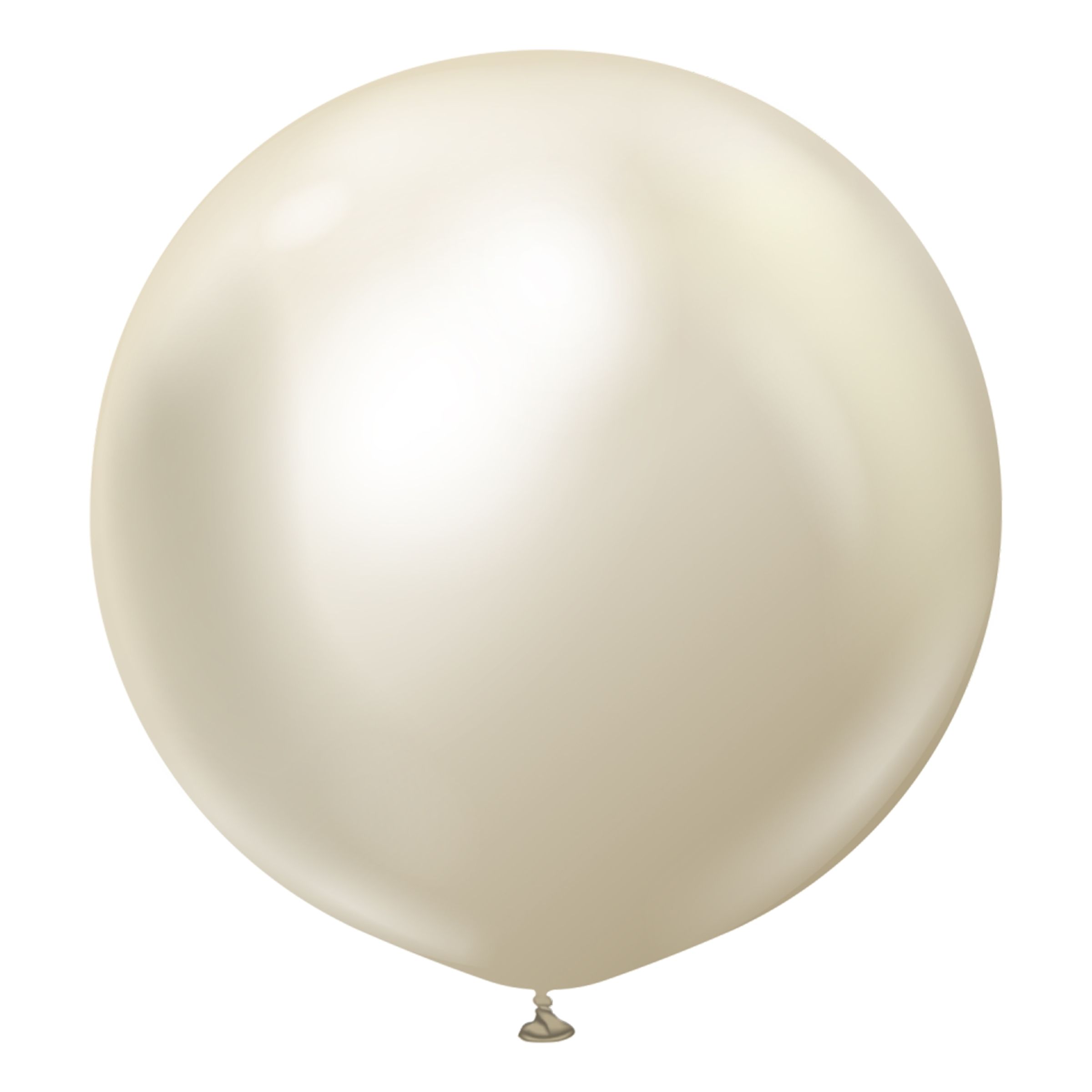 Läs mer om Latexballonger Professional Gigantiska White Gold Chrome - 2-pack
