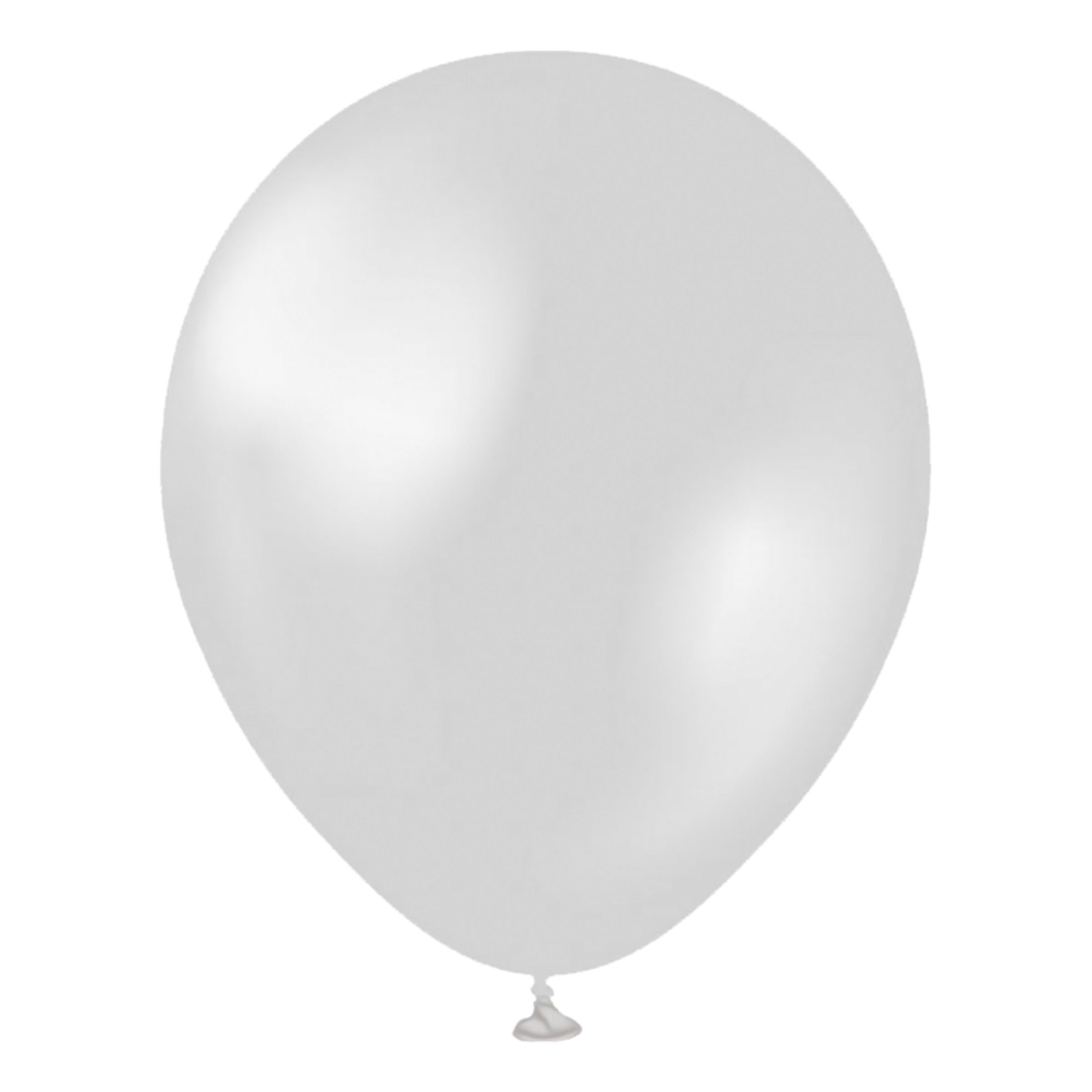 Läs mer om Latexballonger Professional Metallic Silver - 25-pack