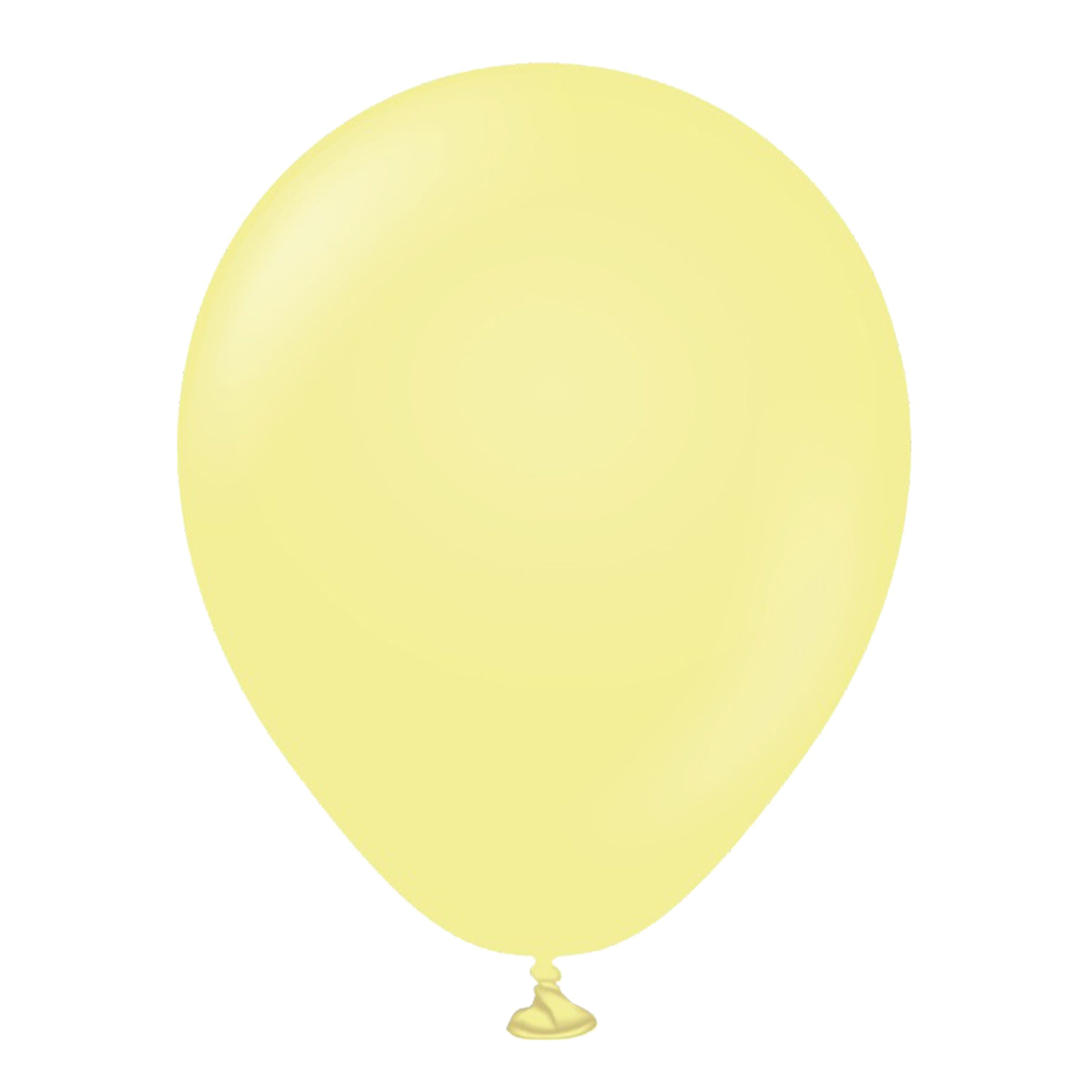 Läs mer om Latexballonger Professional Mini Macaron Yellow - 100-pack