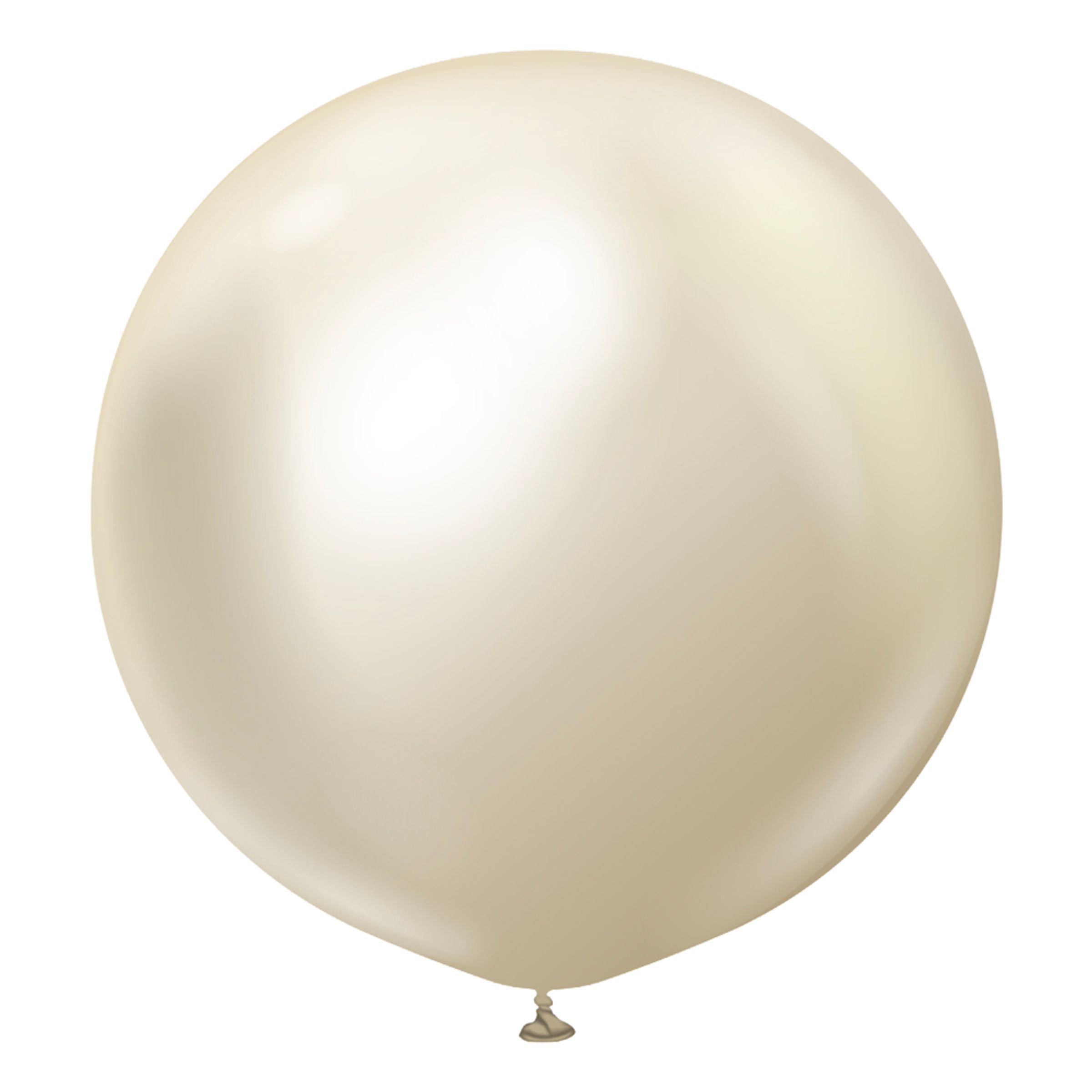 Läs mer om Latexballonger Professional Superstora White Gold Chrome - 2-pack