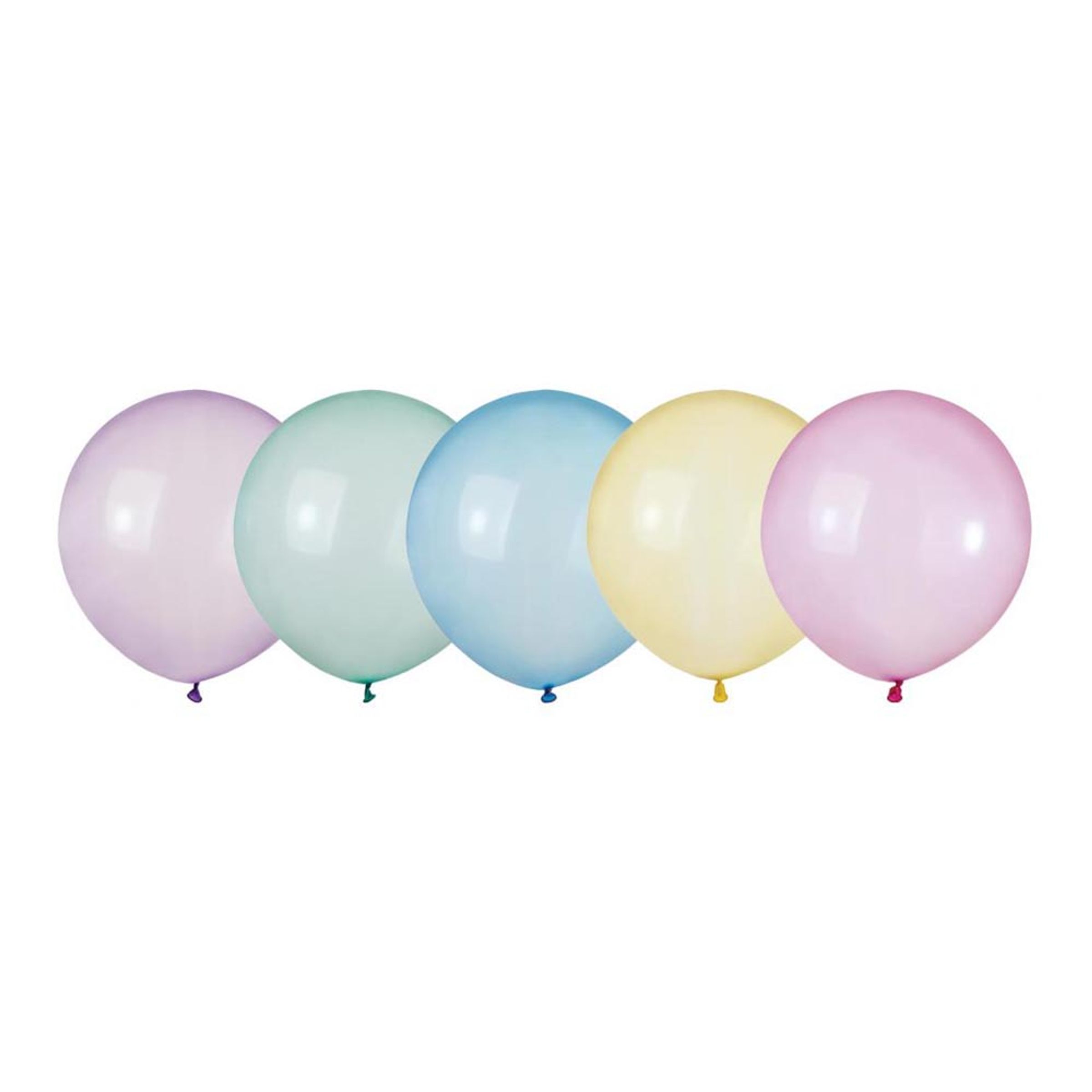Latexballonger Rainbow Crystal Stora - 25-pack