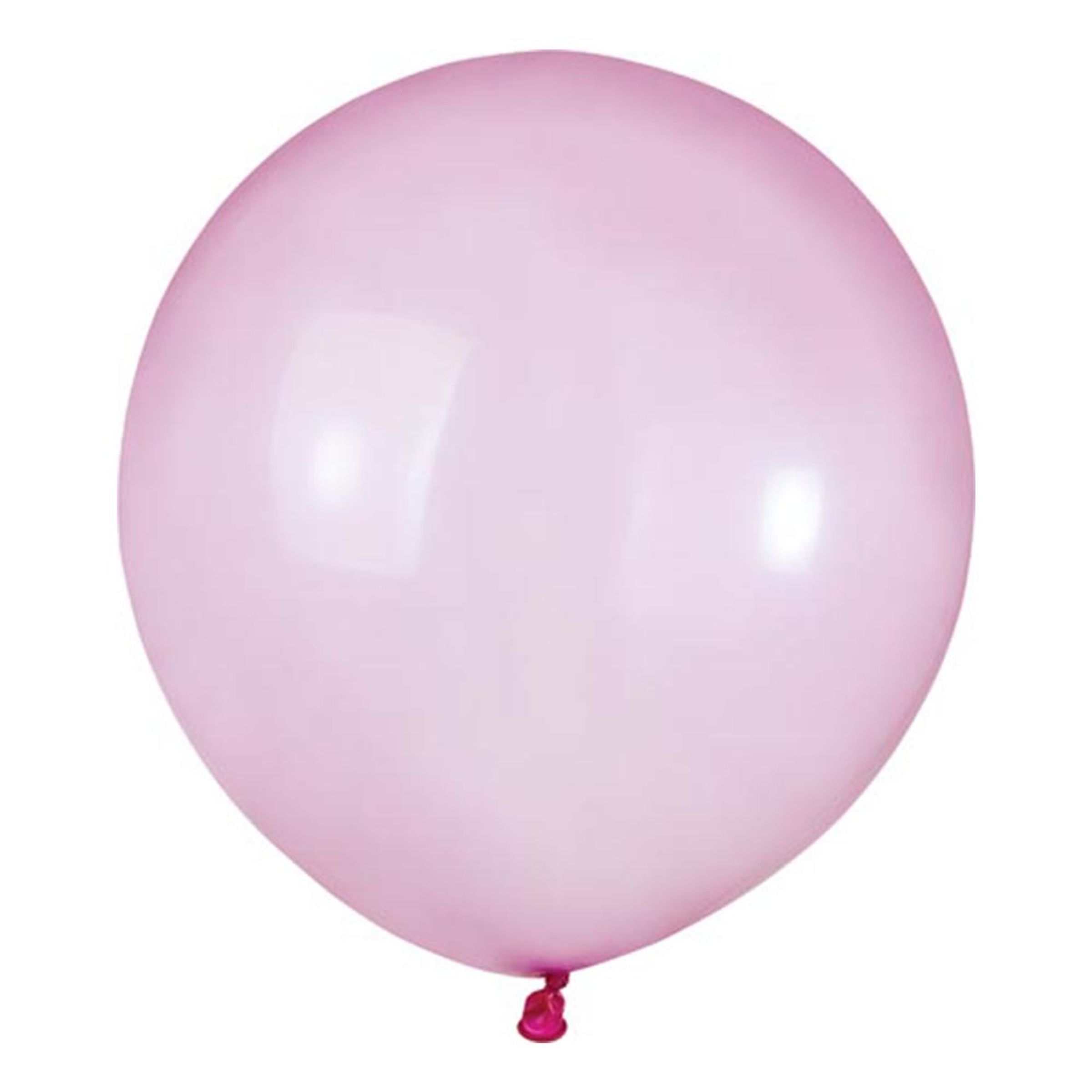 Läs mer om Latexballonger Rund Crystal Rosa - 25-pack