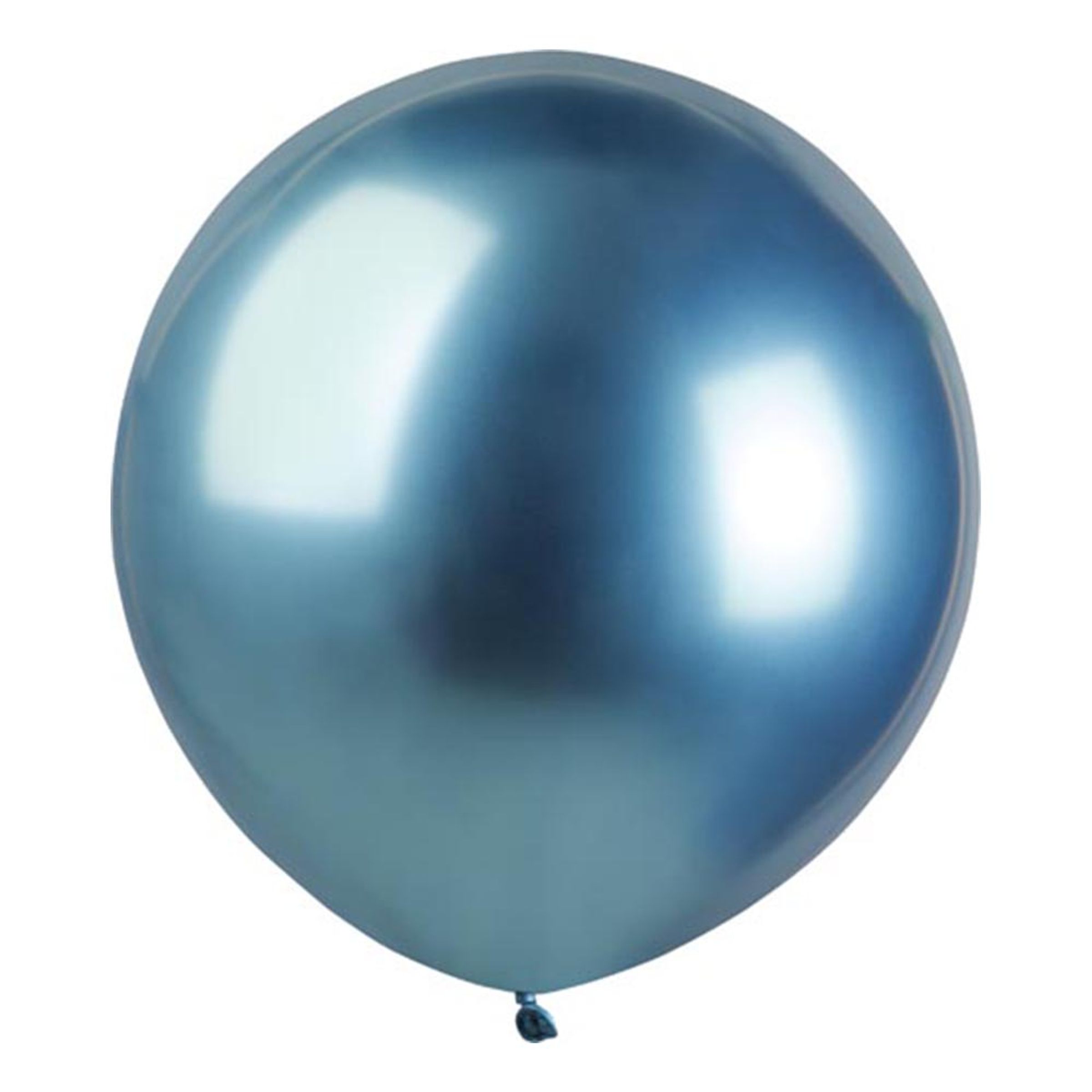 Ballonger Krom Blå Stora - 25-pack