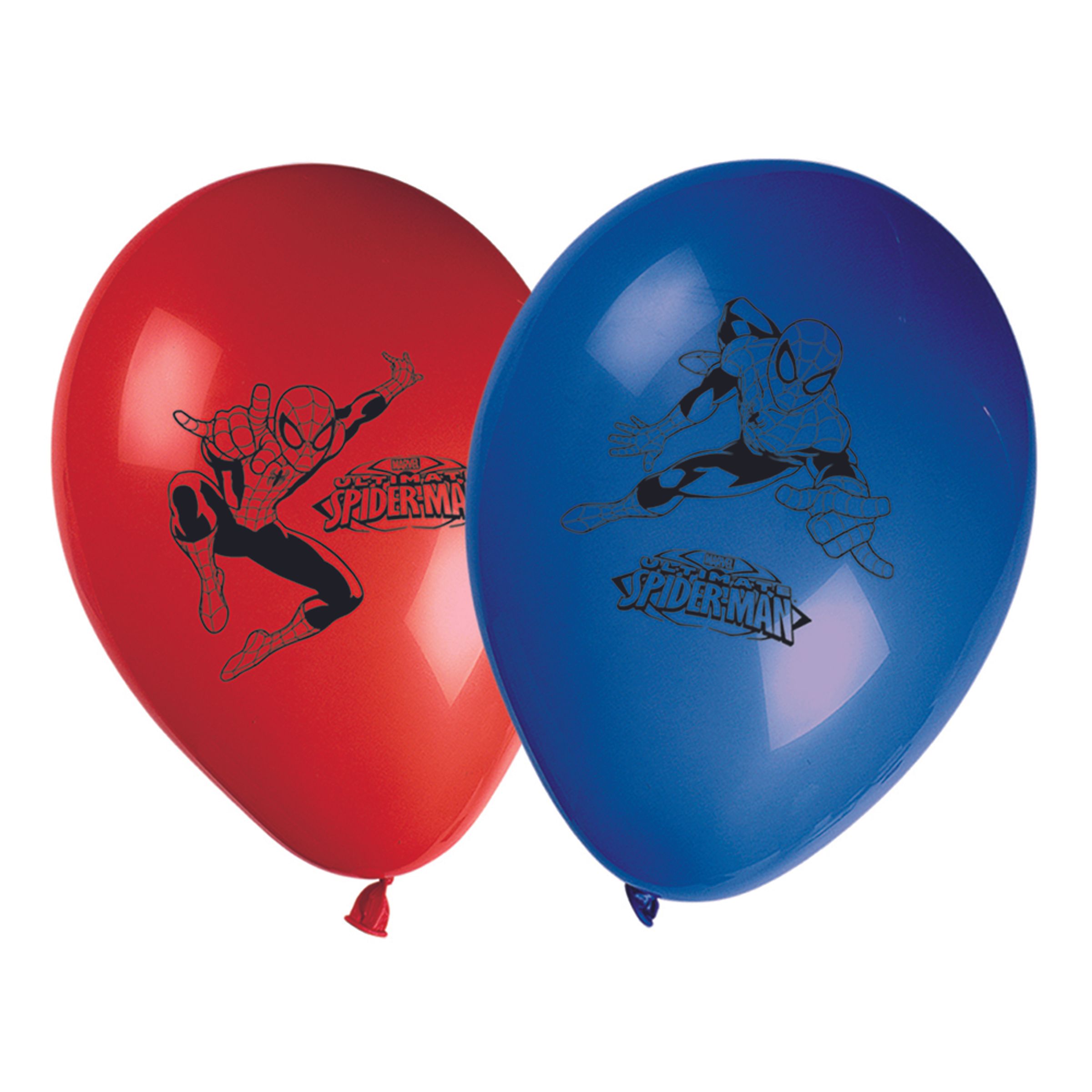 Läs mer om Latexballonger Spider Man Röd/Blå - 8-pack