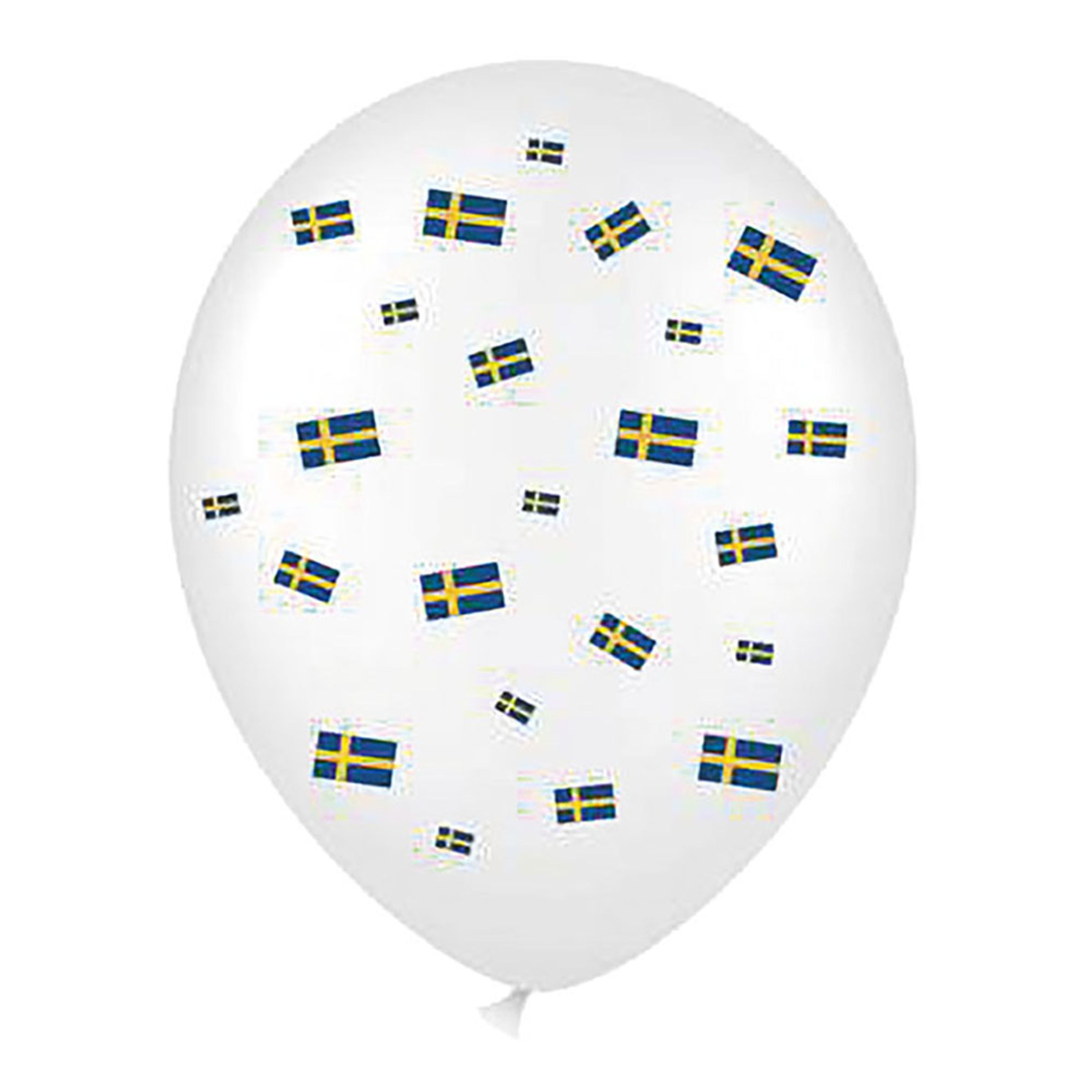 Läs mer om Latexballonger Svenska Flaggor - 6-pack