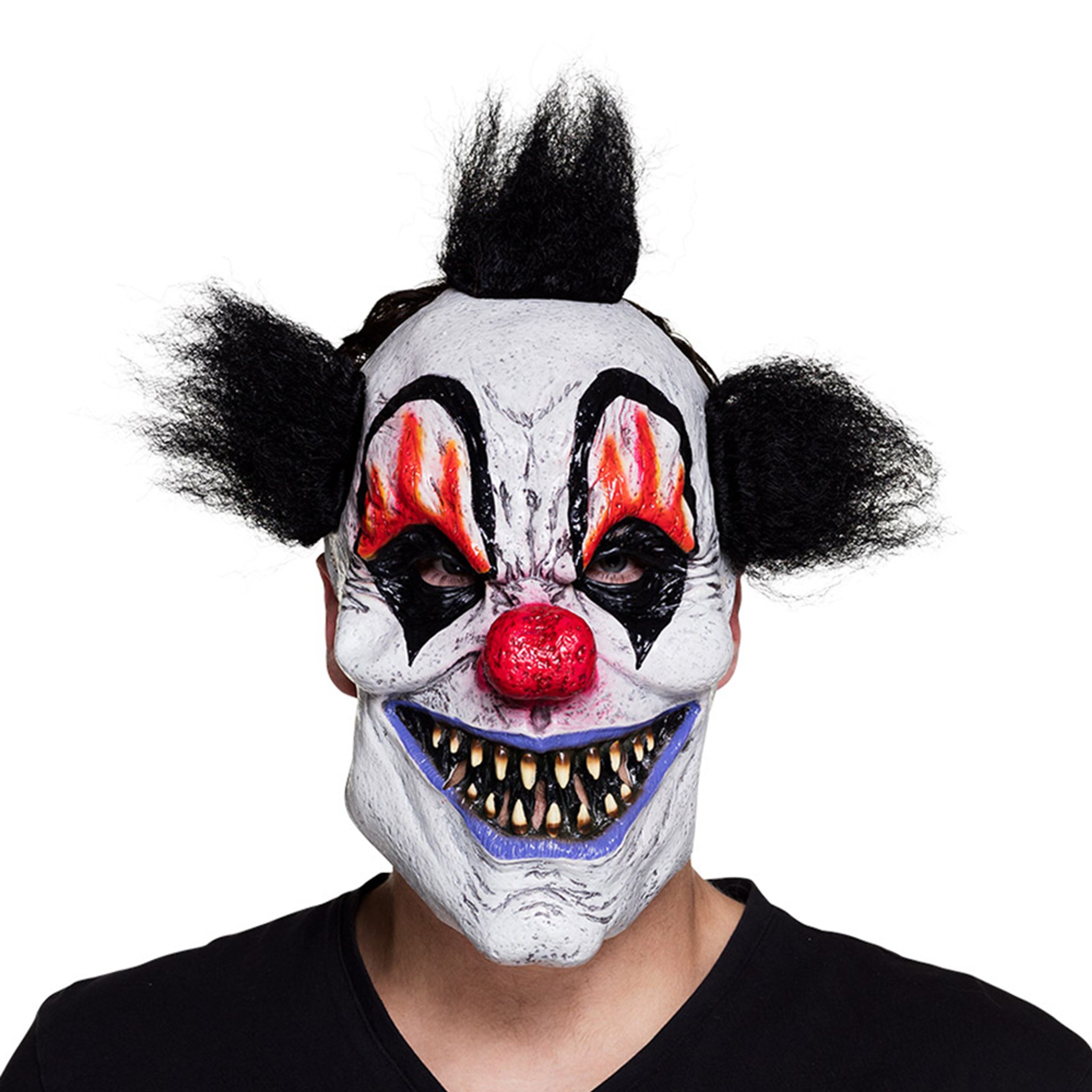 Läs mer om Latexmask Scary Clown - One size
