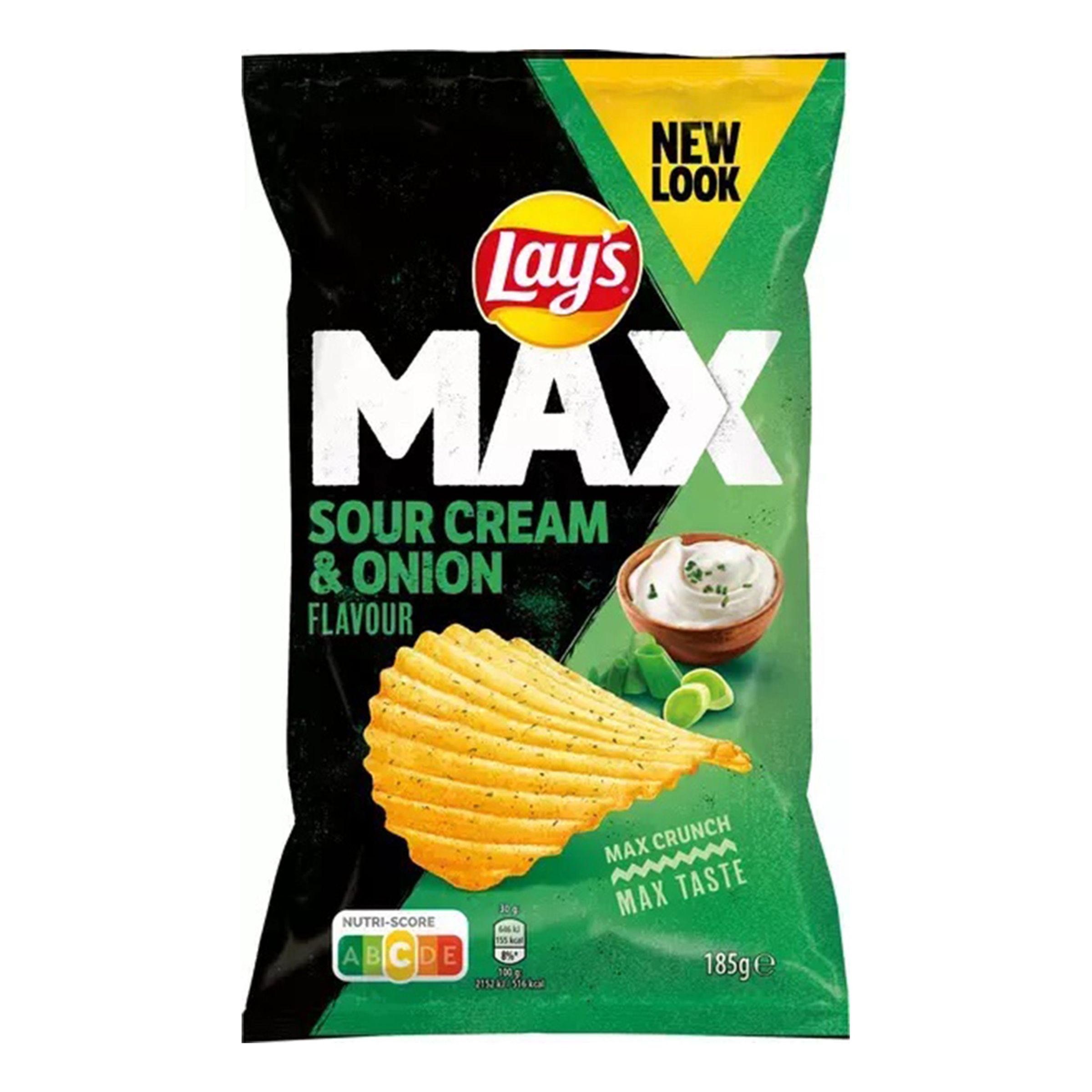 Läs mer om Lays Max Sourcream & Onion - 185 gram