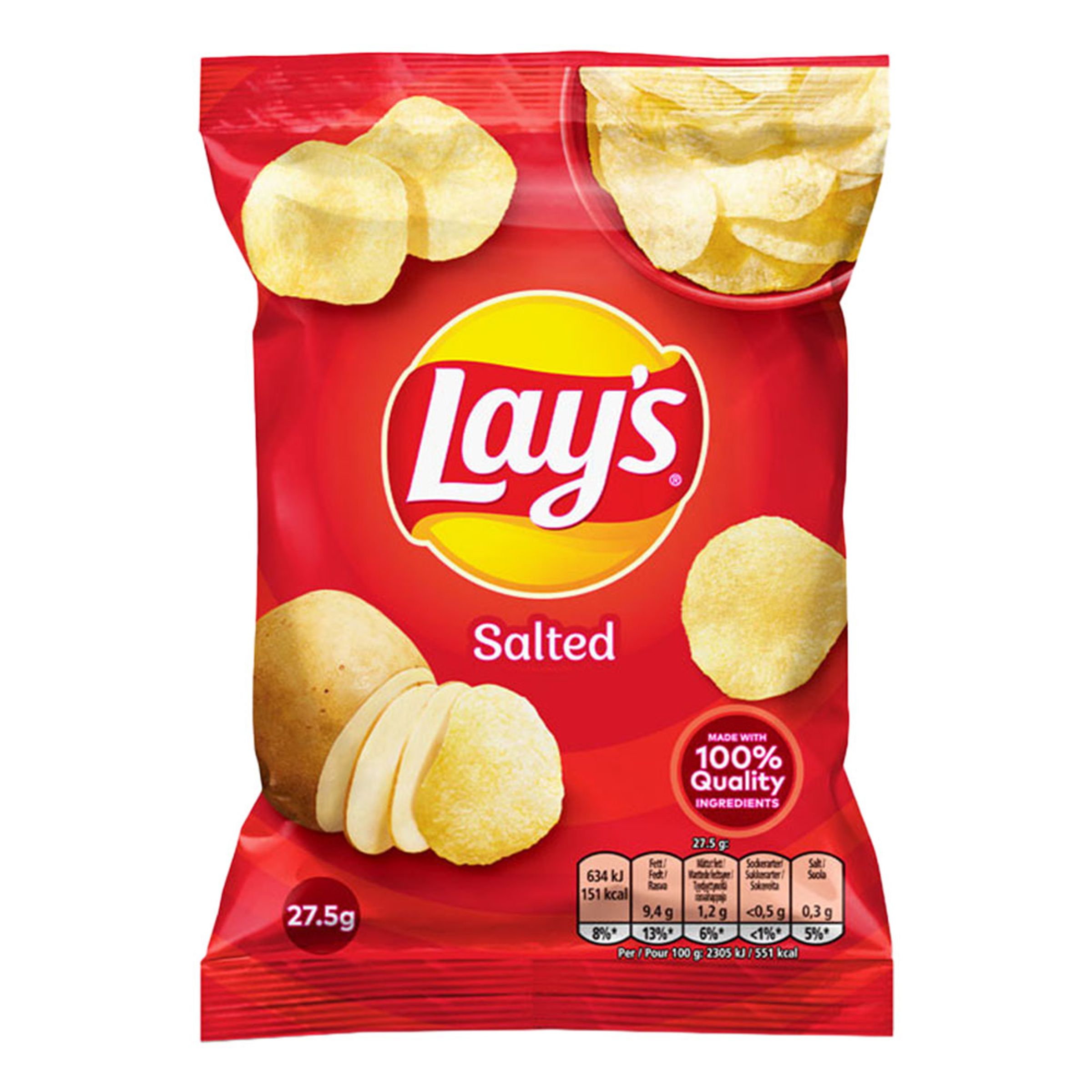 Lays Saltade Chips - 27,5 gram