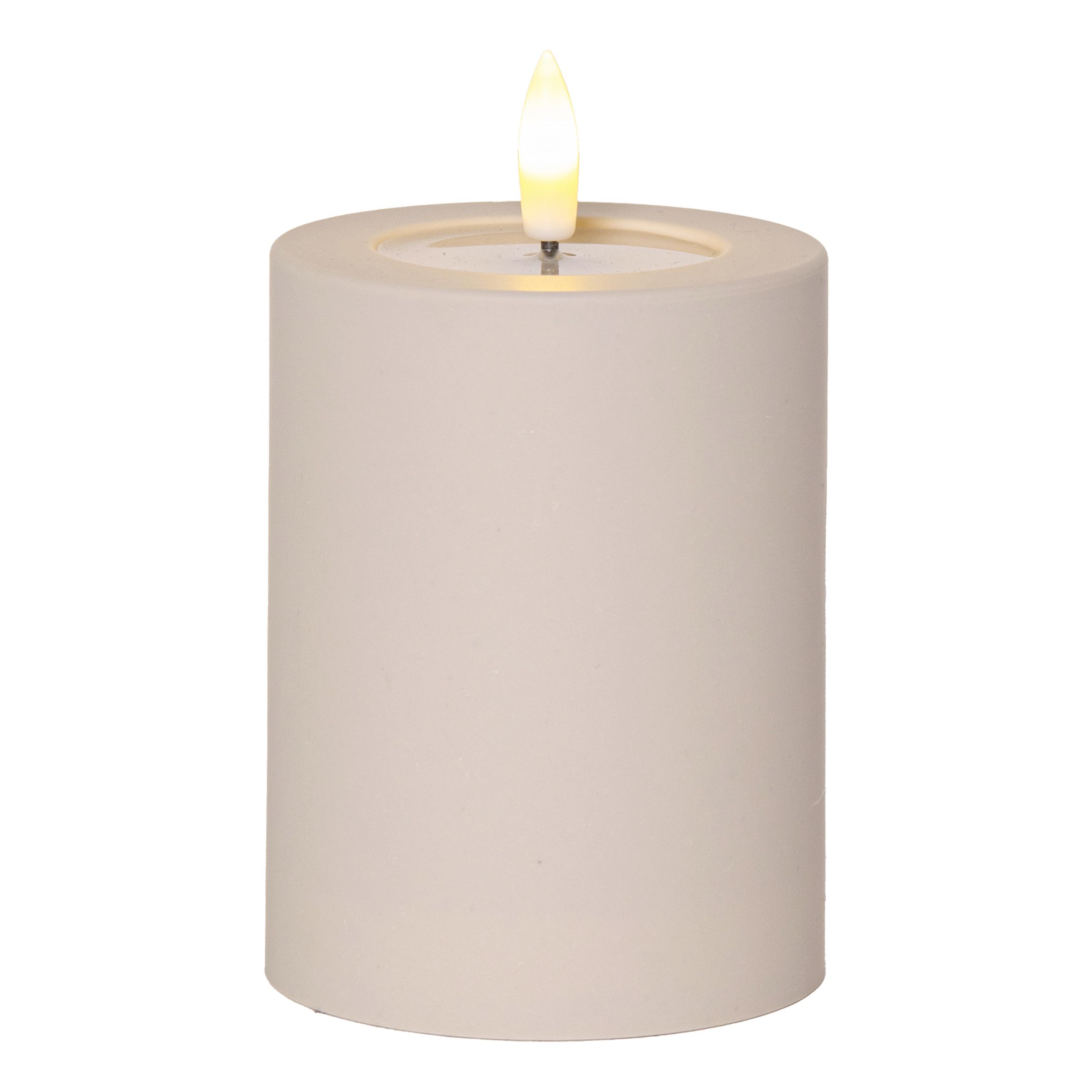 LED Blockljus Soft Beige - Liten | Hem - Festartiklar - Festdekoration - Bordsdekorationer | Pryloteket