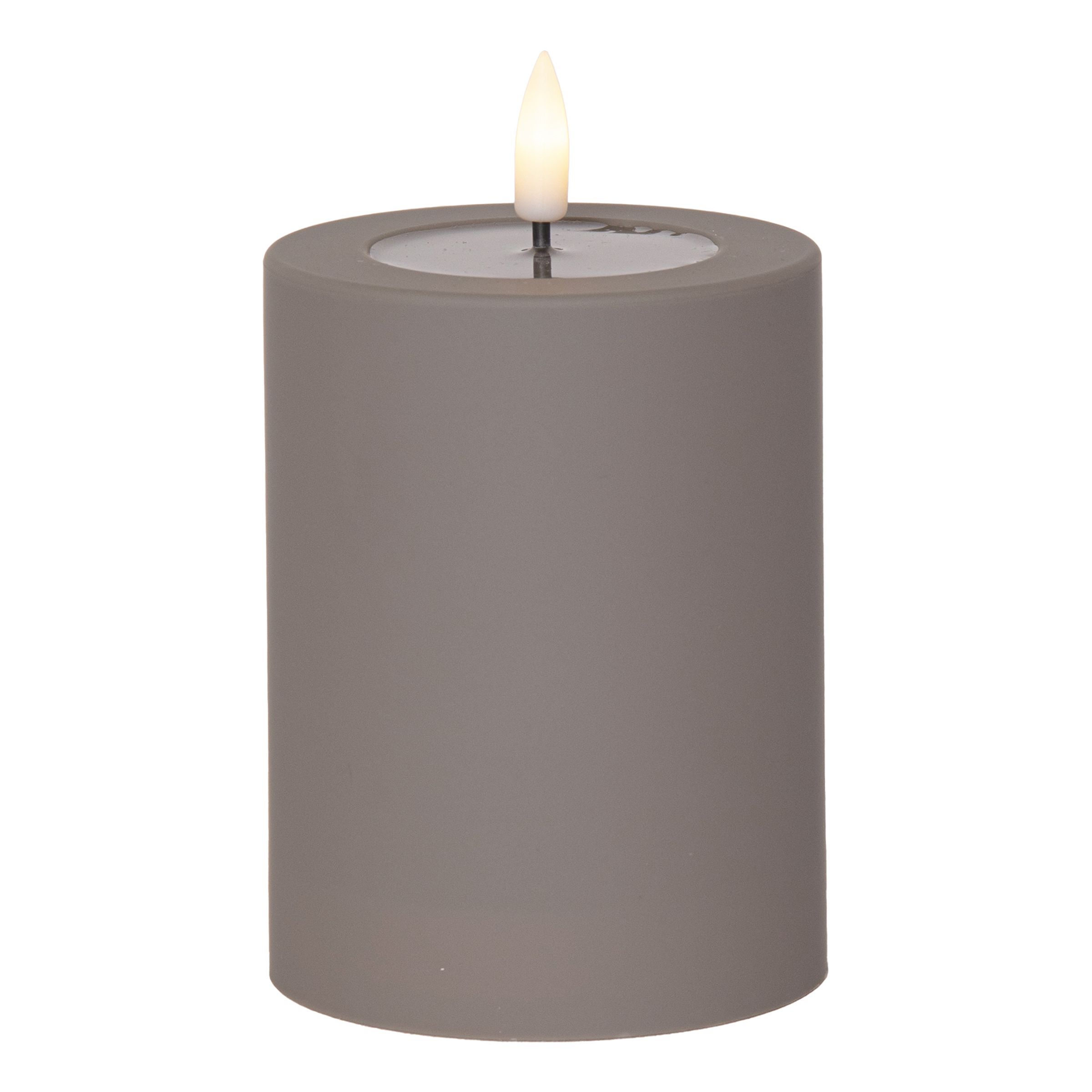 LED Blockljus Soft Brun - Liten | Hem - Teman - Färger - Brun | Party Outlet