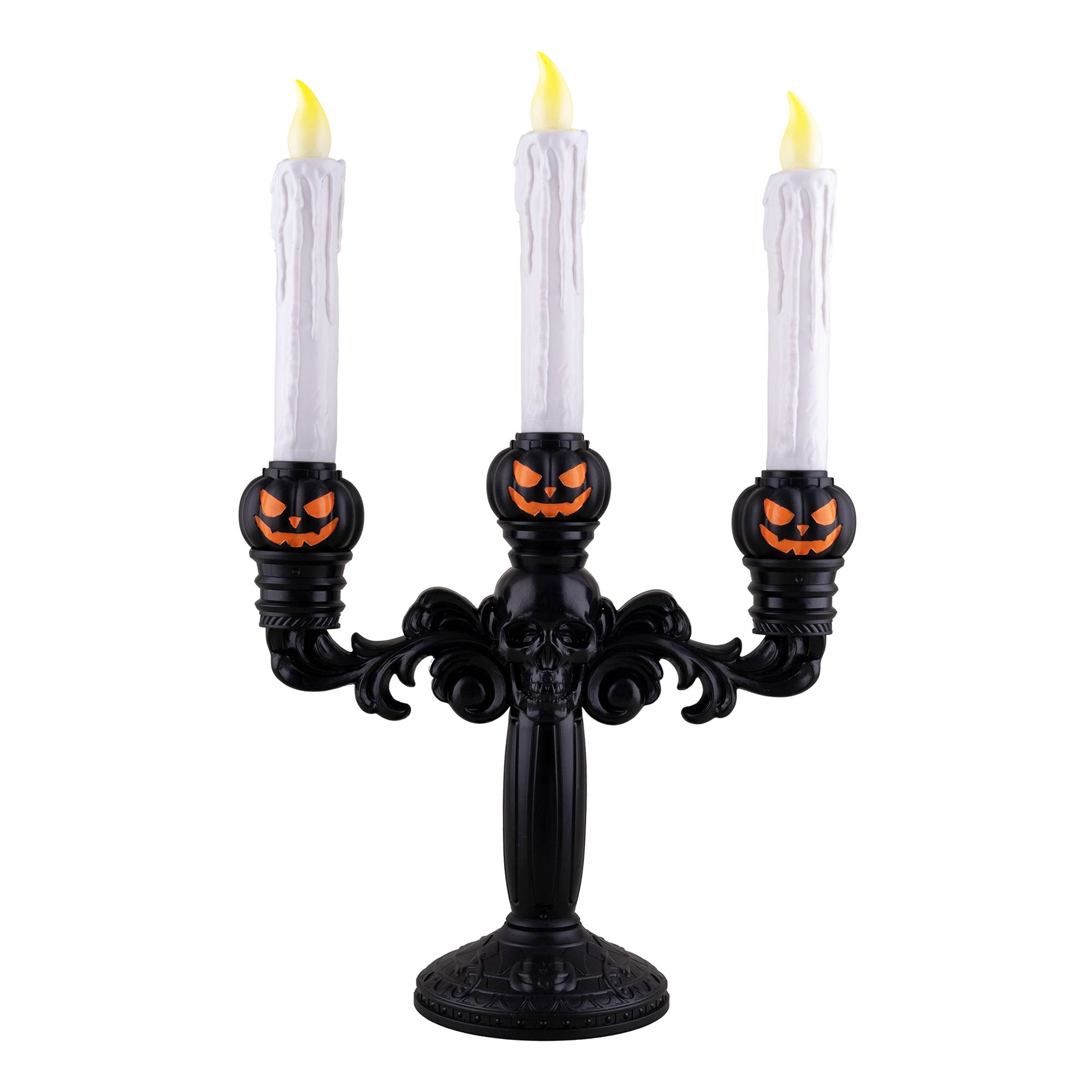 LED Kandelaber Halloween | Hem - Teman - Färger - Svart | Party Outlet