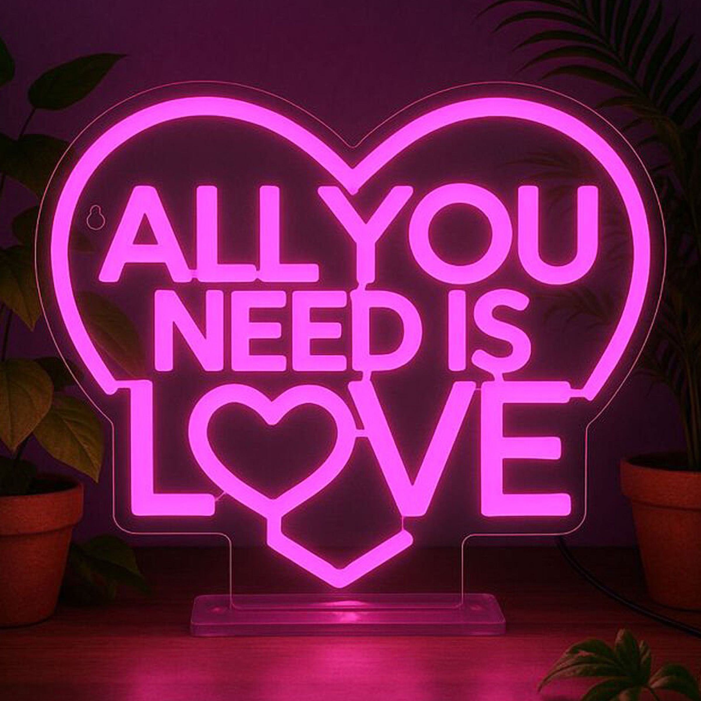 LED-lampe All You Need is Love