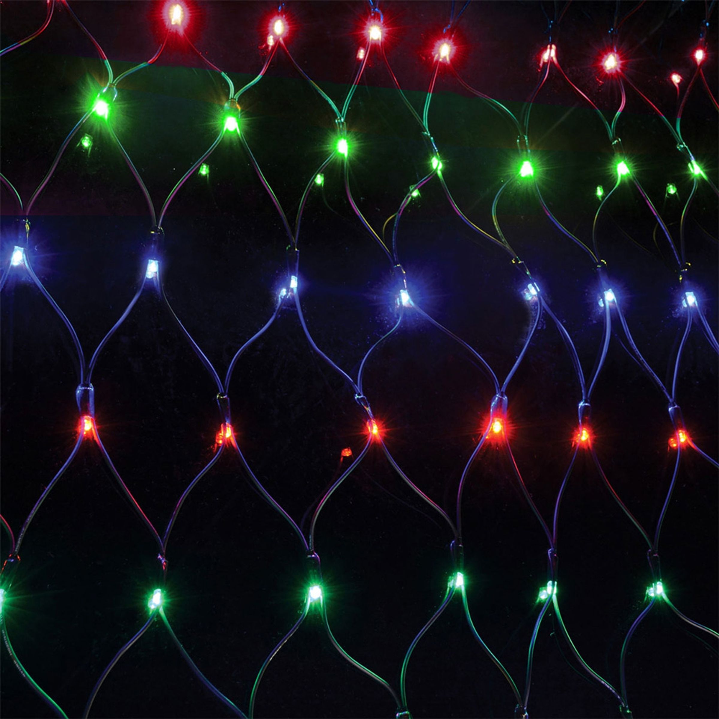 Läs mer om LED Ljusnät Flerfärgad - 1,5x1,5 meter