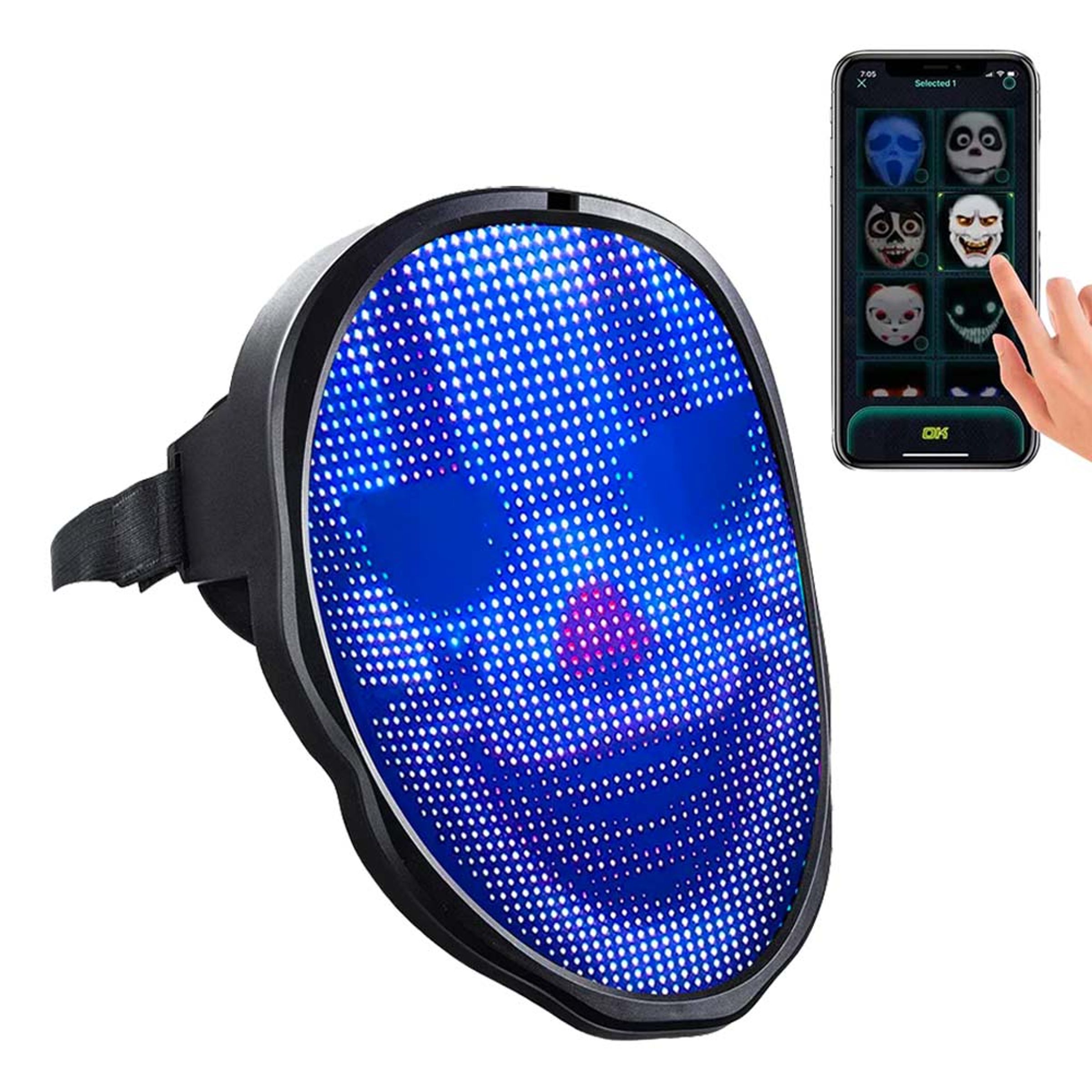 Läs mer om LED Bluetooth Mask - One size