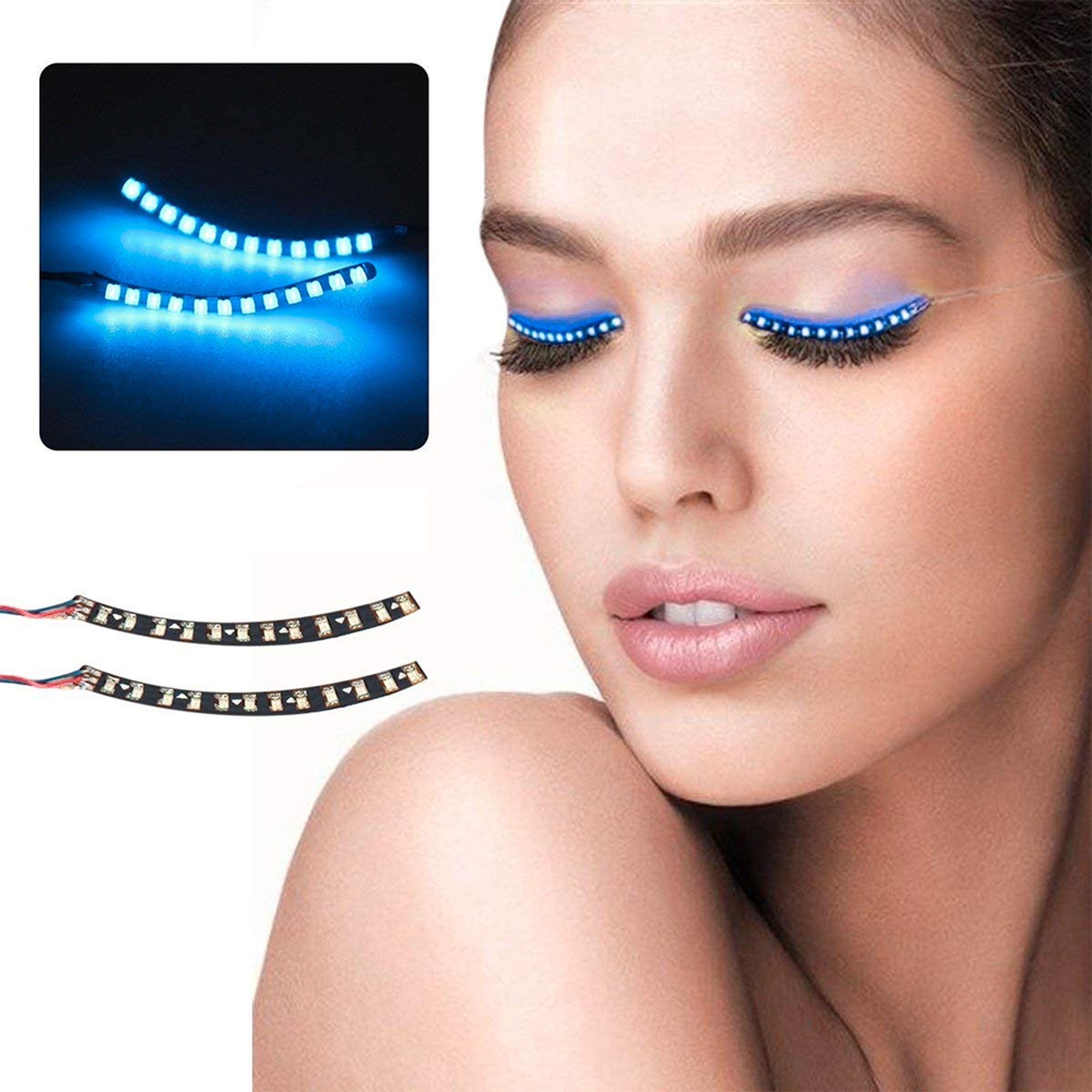 Läs mer om LED Ögonfransar - Blå